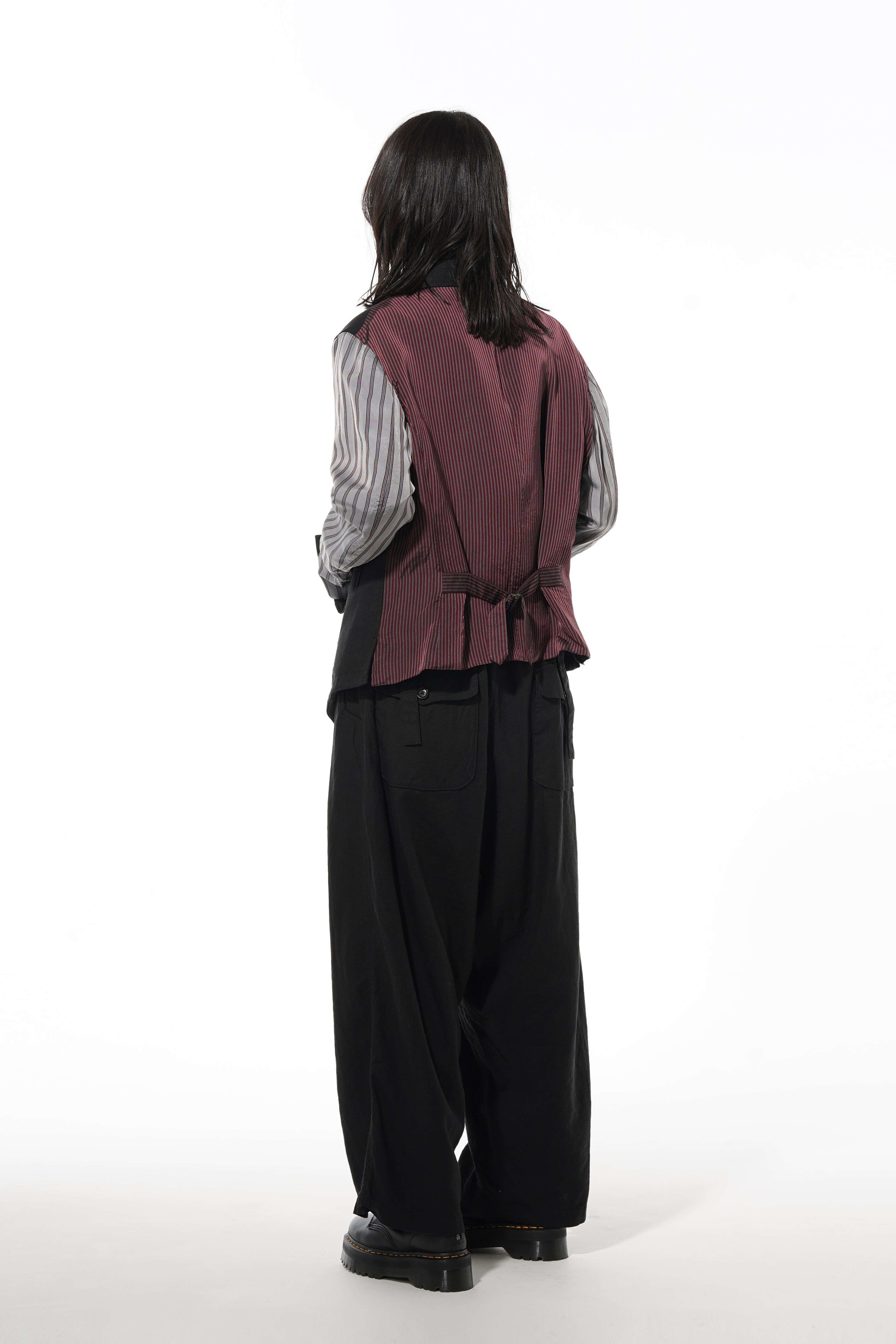 Li/C Herringbone Washer Twill Inside Out 6BS Peak Jacket Vest