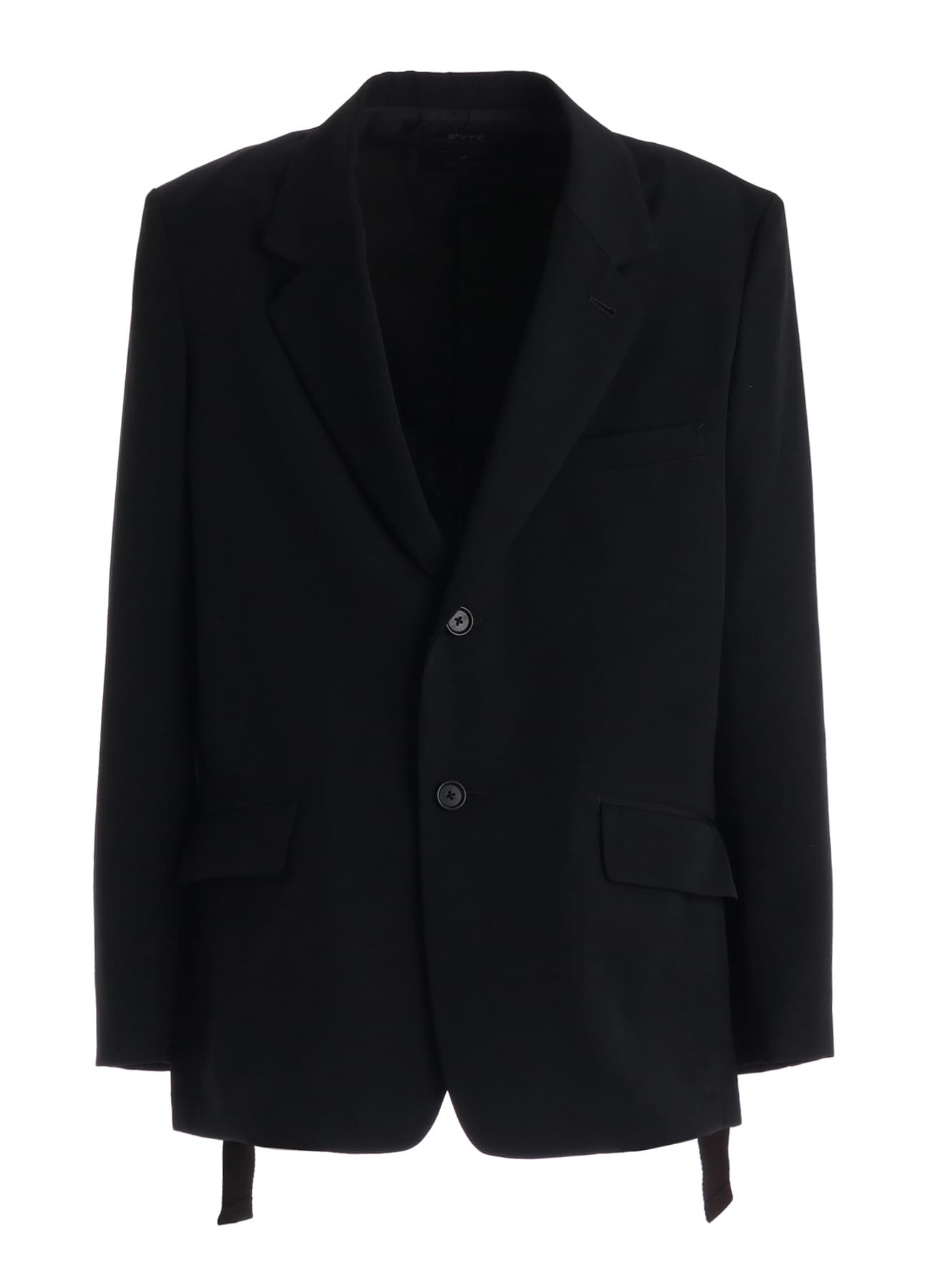 WASHER WOOL GABARDINE SIDE-BELTED JACKET