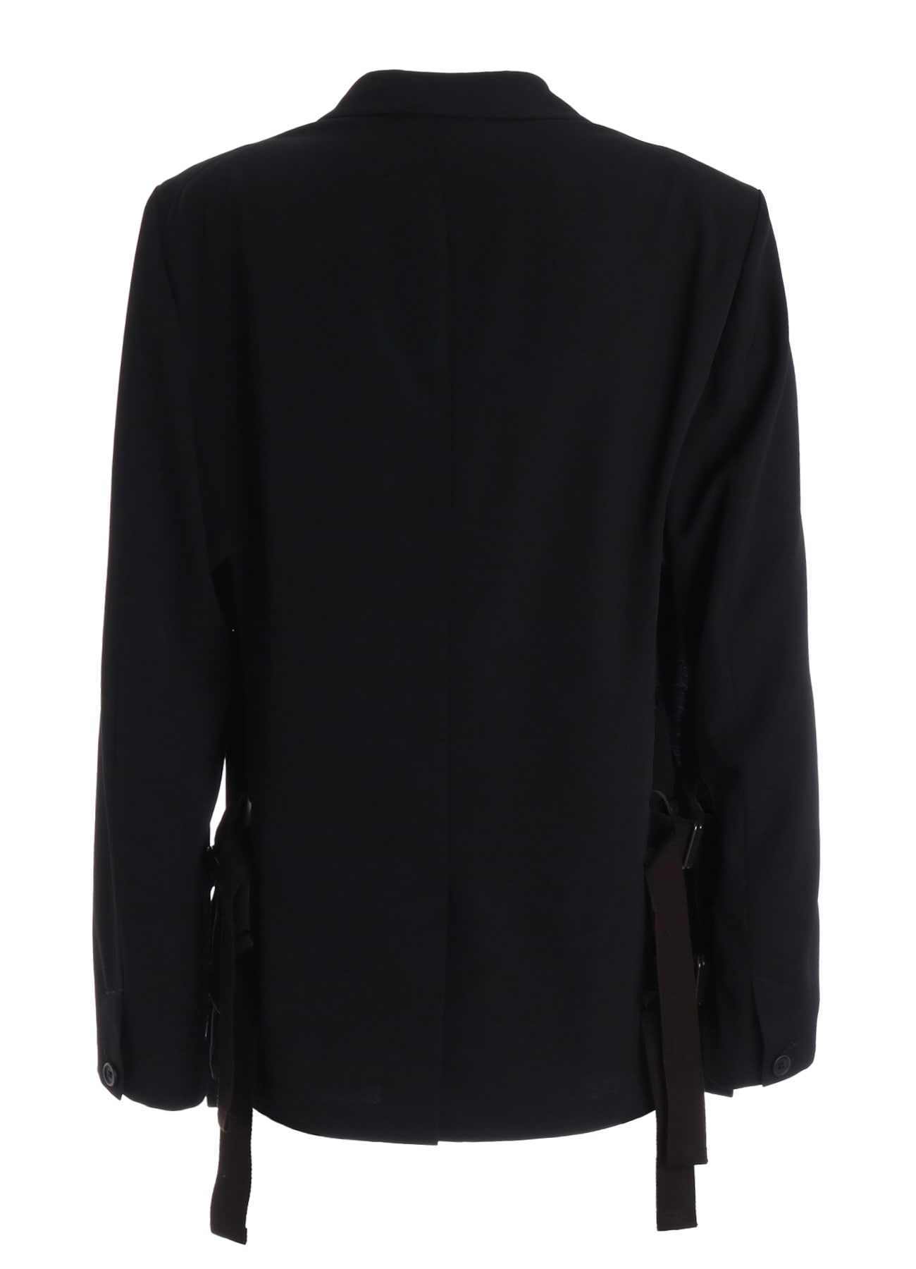 WASHER WOOL GABARDINE SIDE-BELTED JACKET