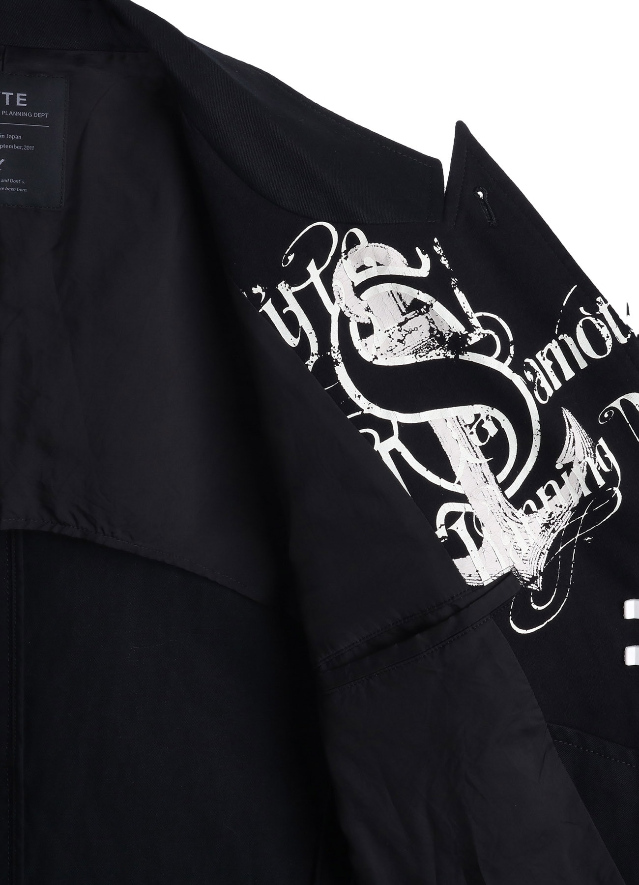 PRINTED PATCHWORK COTTON TWILL JACKET