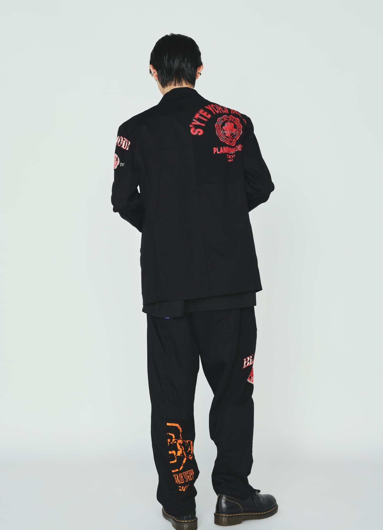 PRINTED PATCHWORK COTTON TWILL JACKET