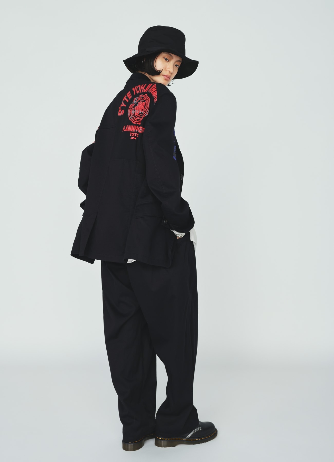 PRINTED PATCHWORK COTTON TWILL JACKET