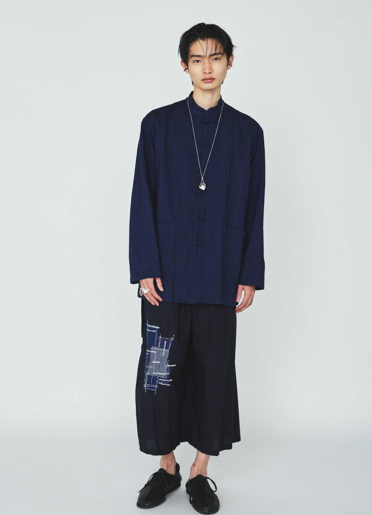 COTTON/LINEN CANVAS SOFRON CHINA SHIRT