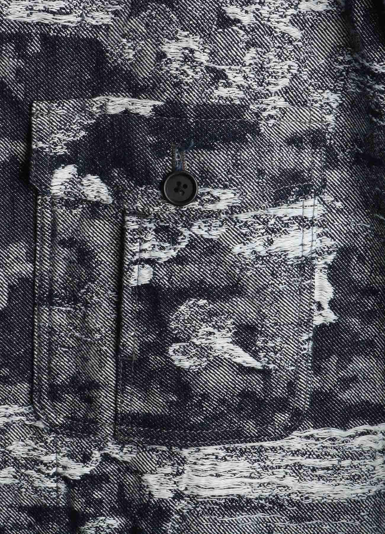 JACQUARD DENIM COVERALL