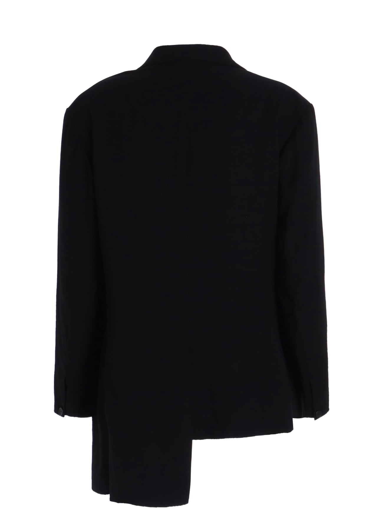 HIGH-TWIST TA/VIS “Y” LETTER AND RED FLOWER PRINT ASYMMETRIC JACKET