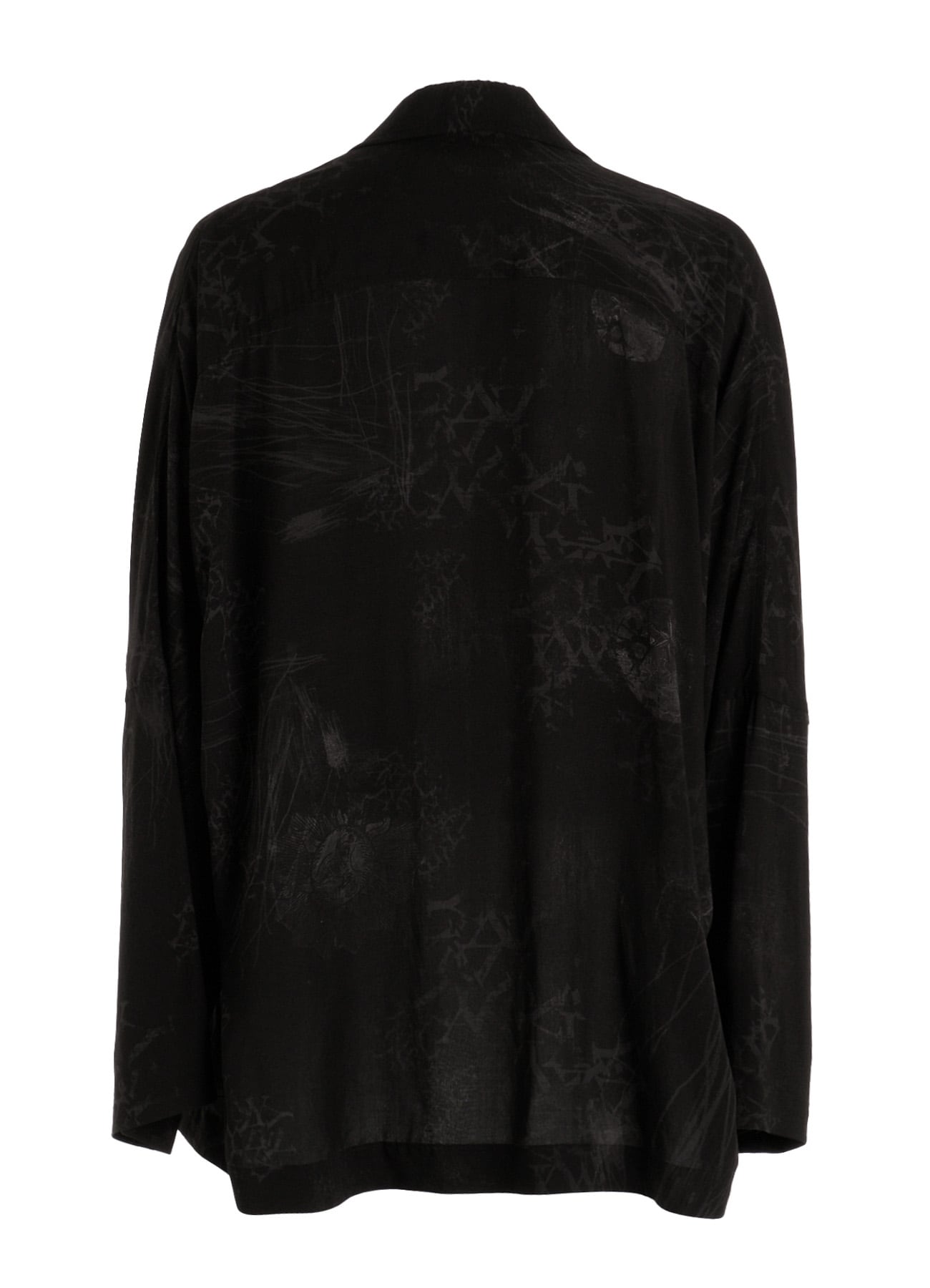 RAYON “Y” LETTER AND SUN-MOON PRINT RAGLAN JACKET