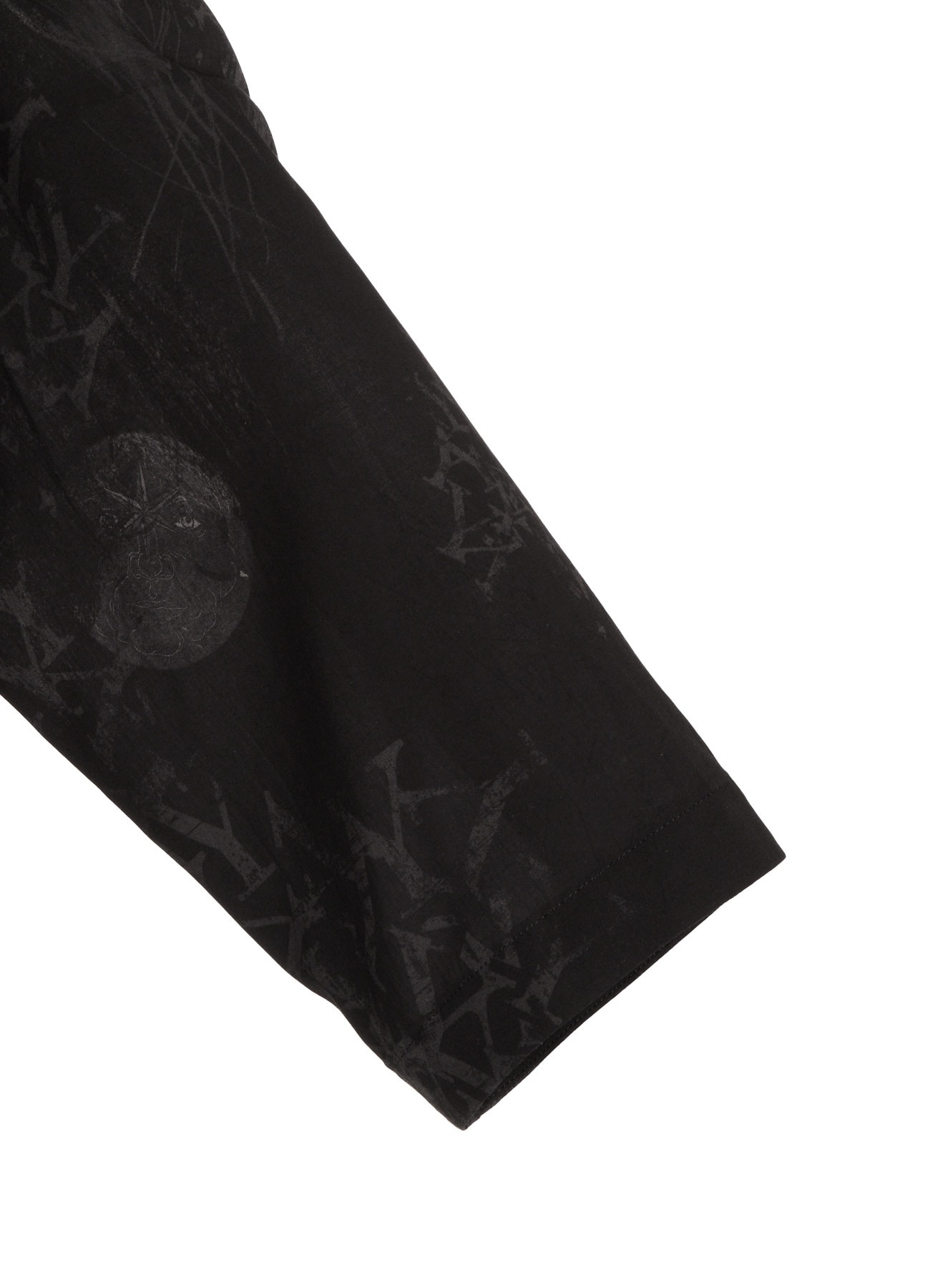 RAYON “Y” LETTER AND SUN-MOON PRINT RAGLAN JACKET