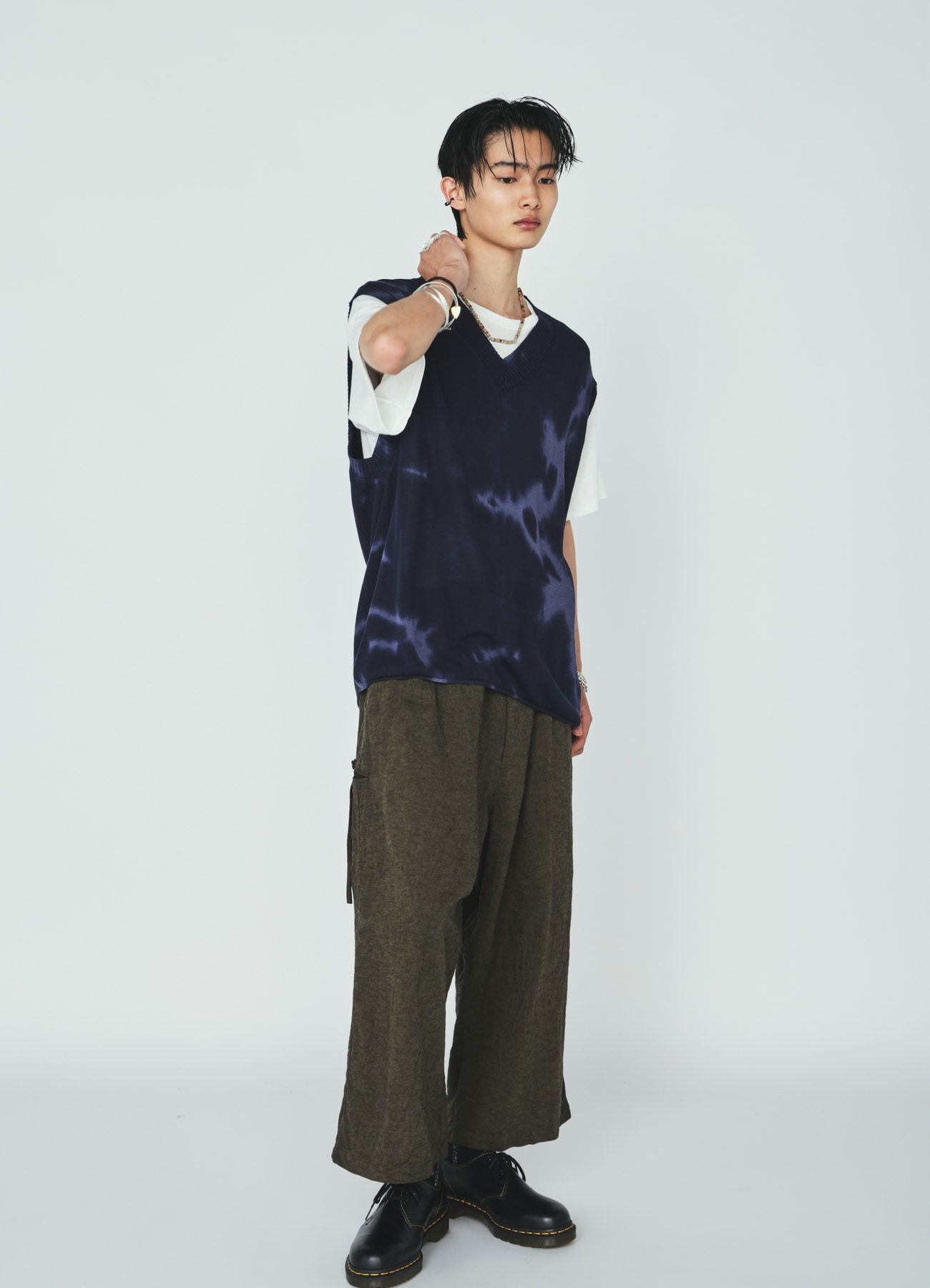 CHUSEN-DYED COMPACT TWIST VEST