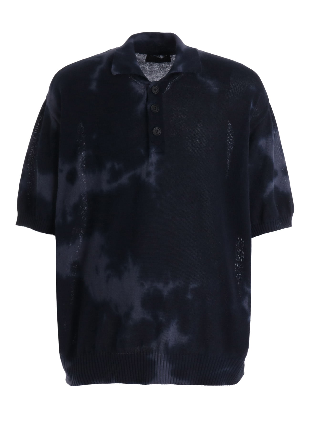 CHUSEN-DYED COMPACT TWIST POLO SHIRT
