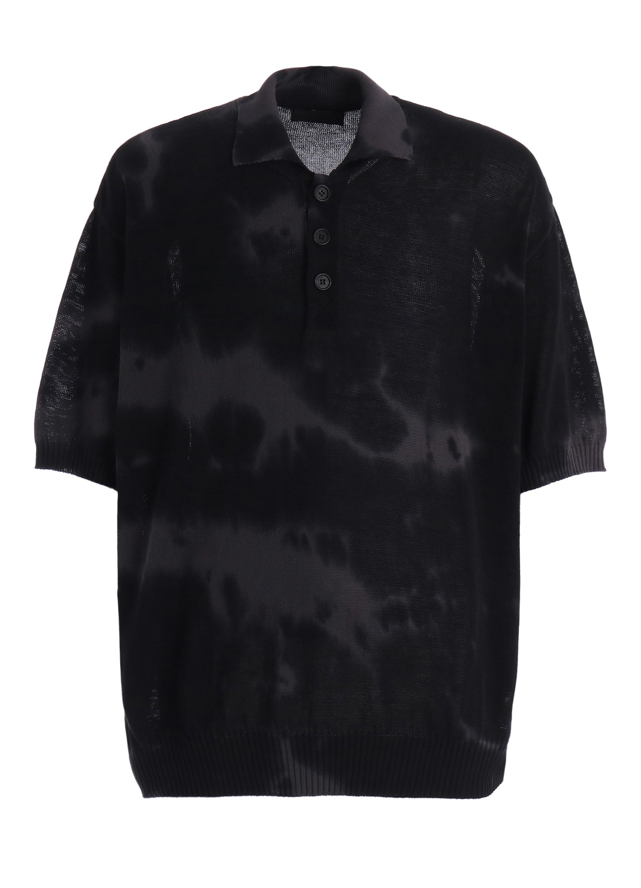 CHUSEN-DYED COMPACT TWIST POLO SHIRT