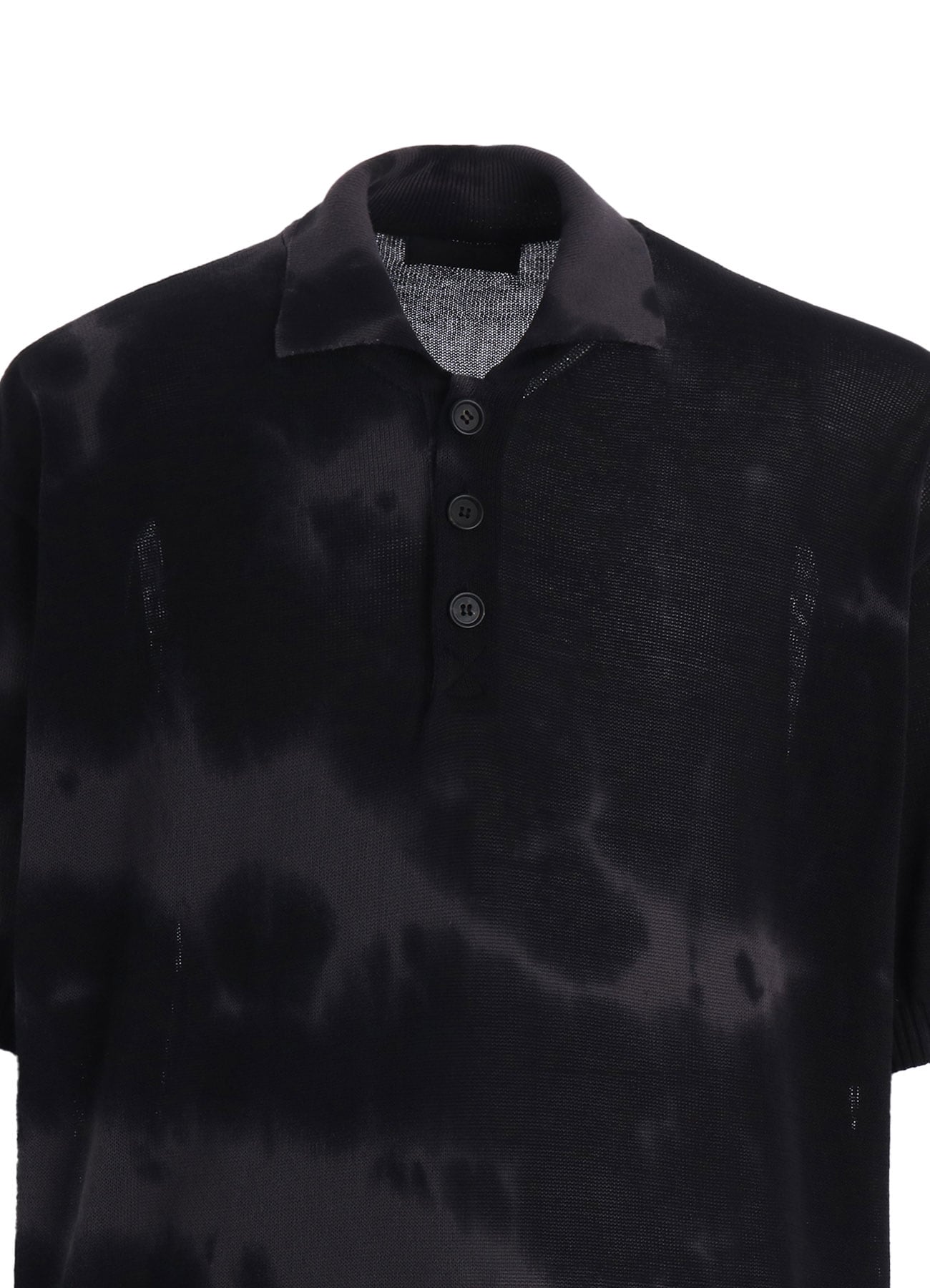 CHUSEN-DYED COMPACT TWIST POLO SHIRT