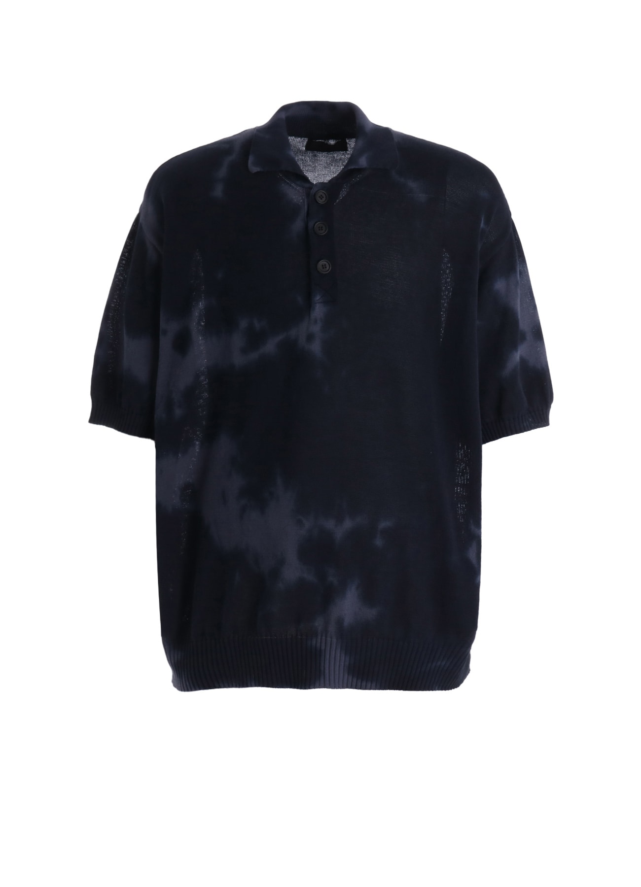 CHUSEN-DYED COMPACT TWIST POLO SHIRT