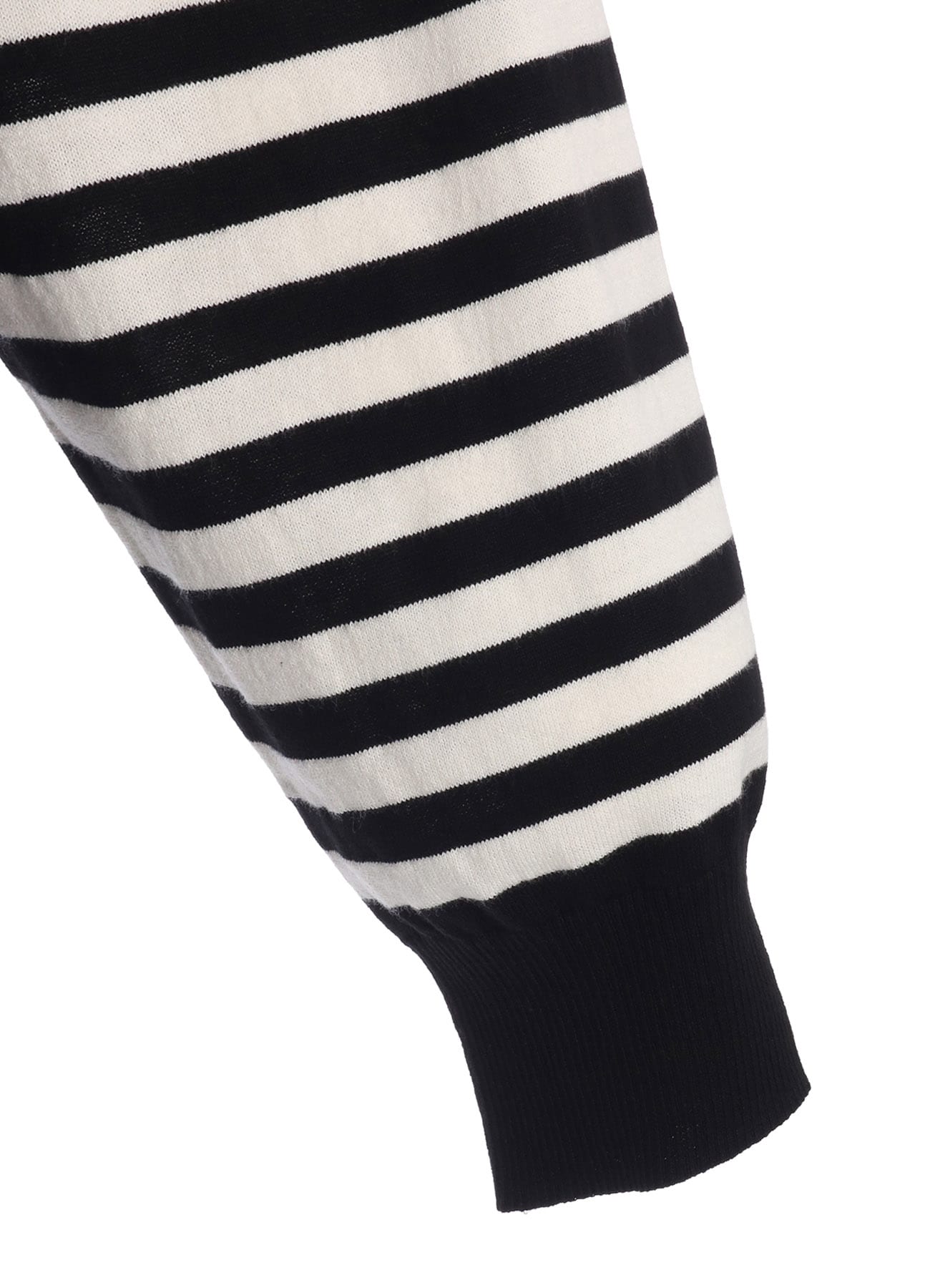 COTTON HIGH-TWIST INTARSIA BORDER CARDIGAN