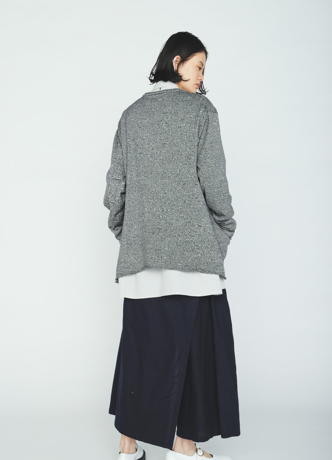 COTTON SUVIN GOLD KNIT CARDIGAN