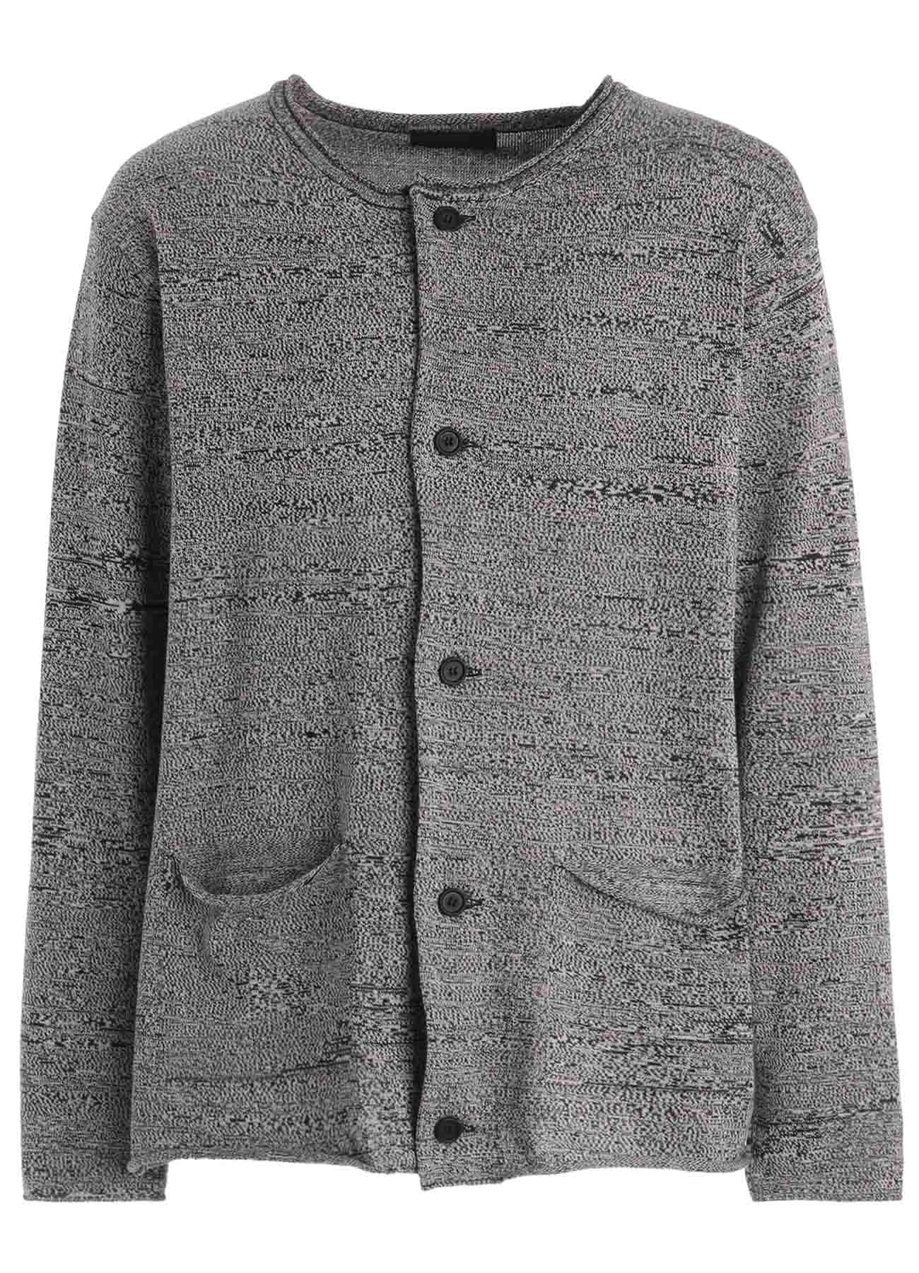 COTTON SUVIN GOLD KNIT CARDIGAN