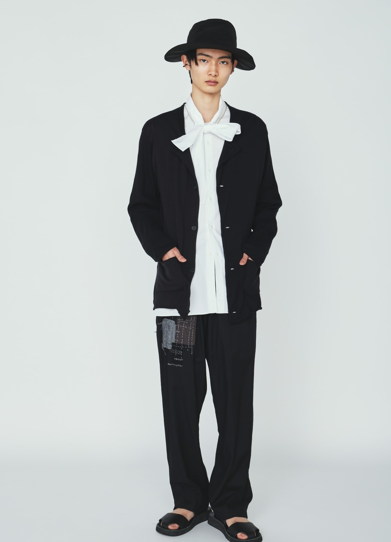 COTTON SUVIN GOLD KNIT CARDIGAN