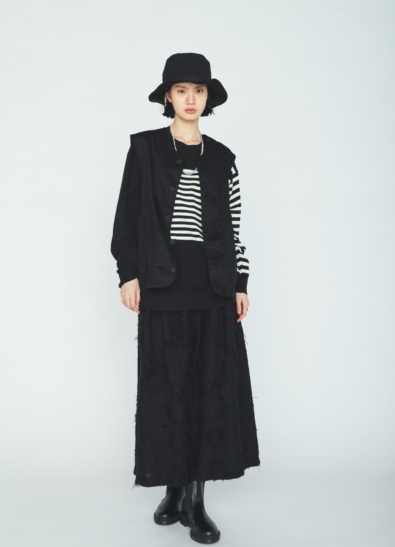 COTTON BOTANICAL SHEER JACQUARD CULOTTE PANTS