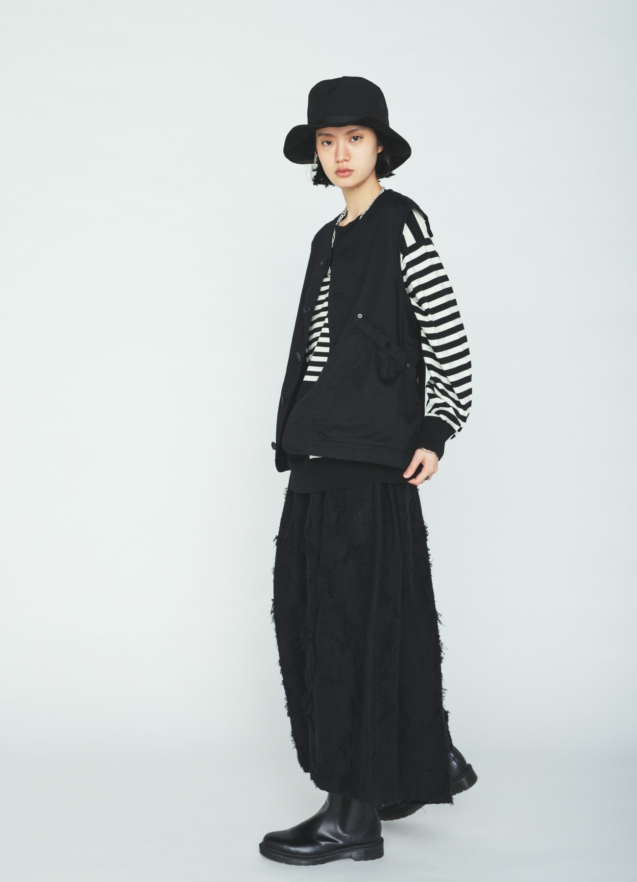 COTTON BOTANICAL SHEER JACQUARD CULOTTE PANTS