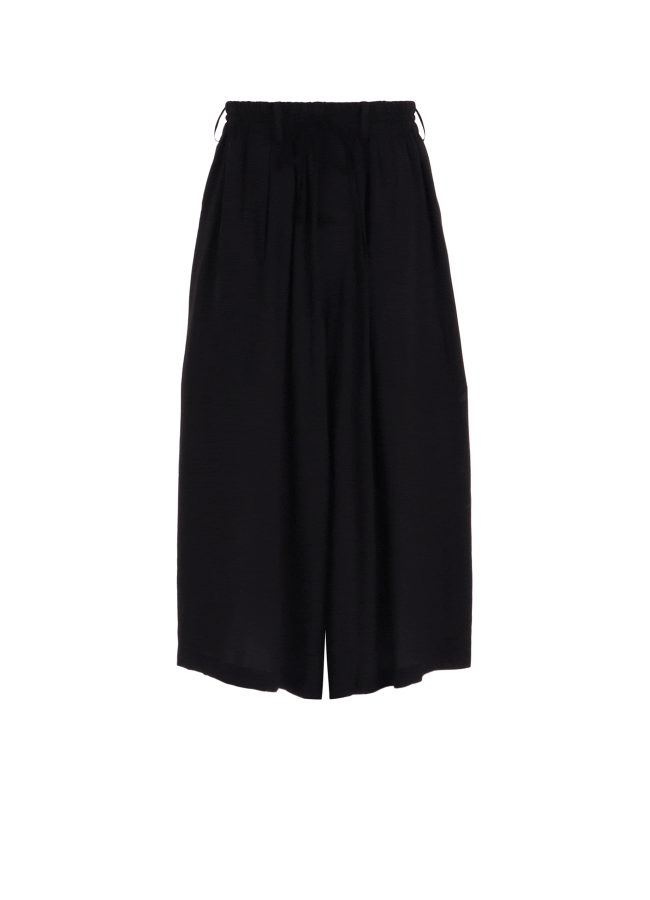 RAYON “Y” LETTER AND RED FLOWER PRINT CULOTTE PANTS