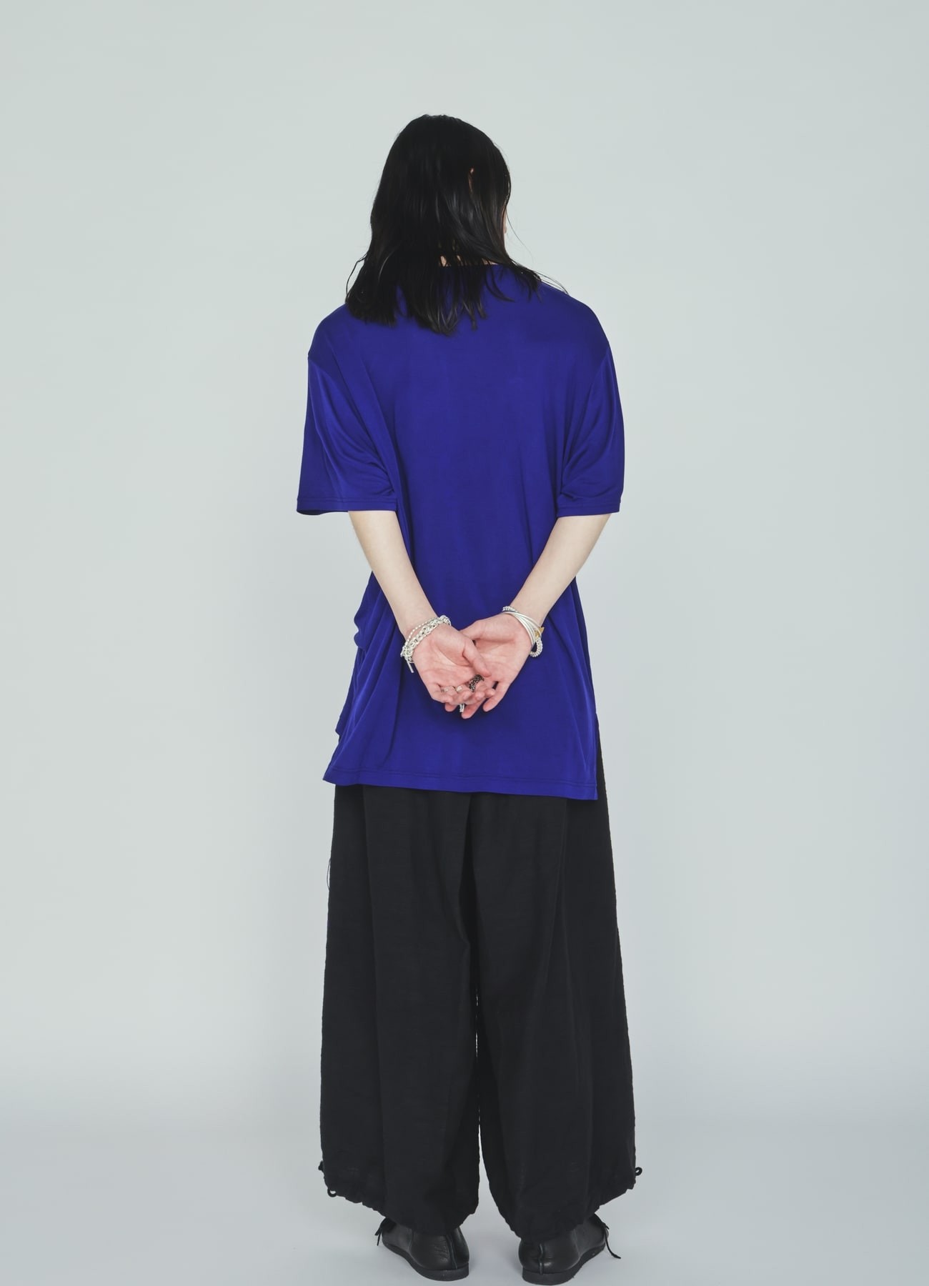 COTTON/LINEN FLOWER EMBROIDERY HAKAMA BALLOON PANTS