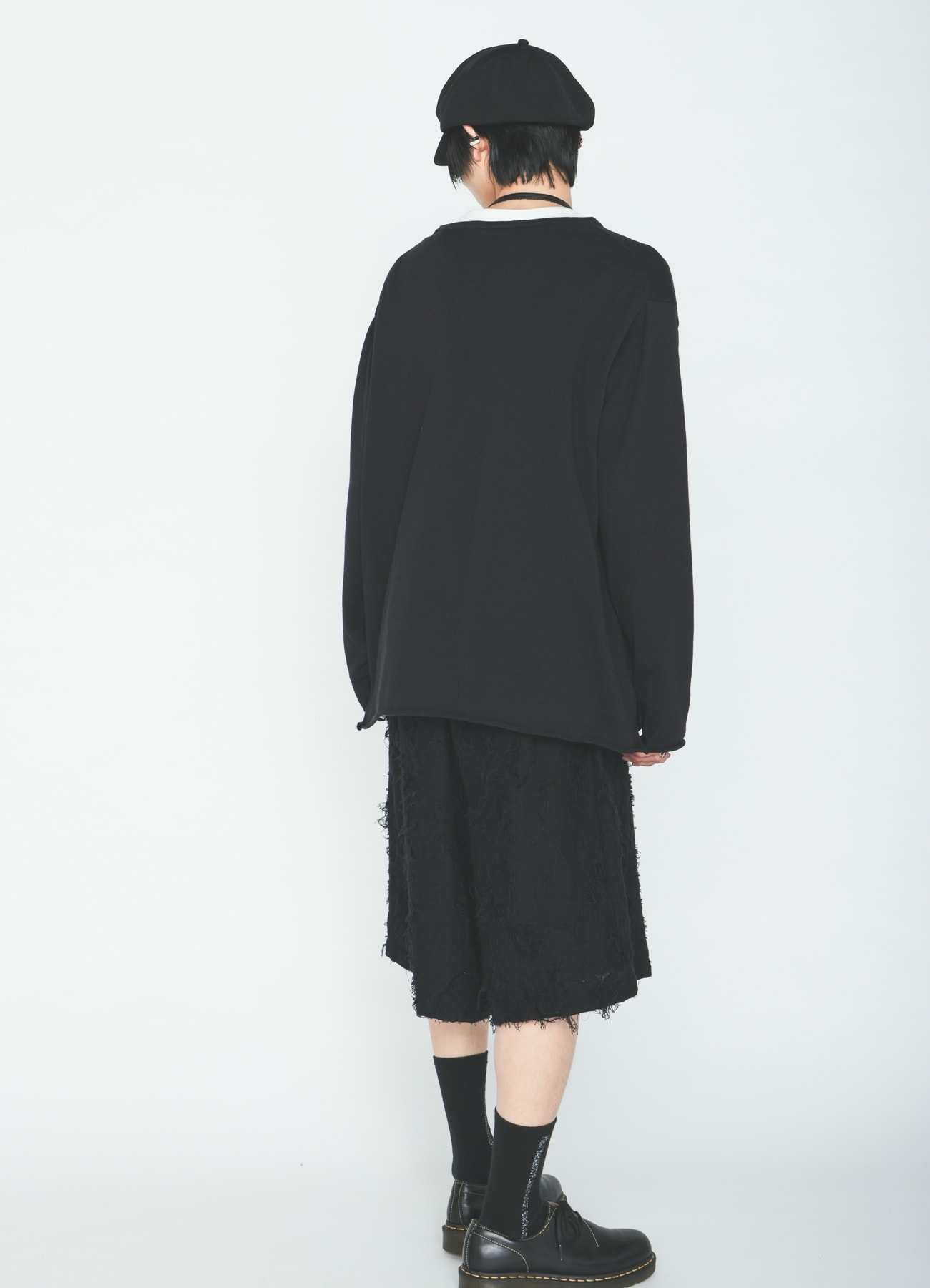 COTTON BOTANICAL SHEER JACQUARD SHORT PANTS