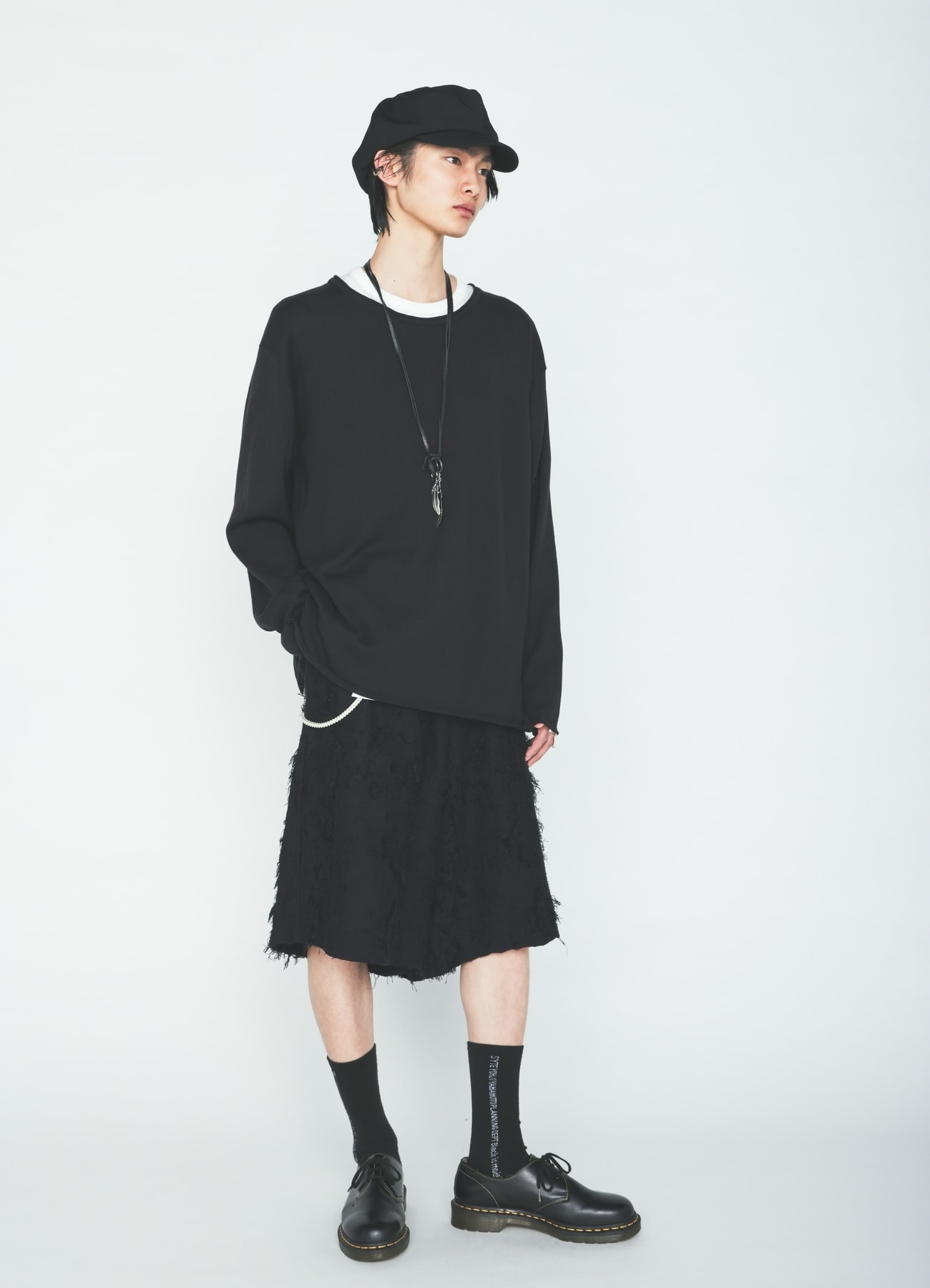 COTTON BOTANICAL SHEER JACQUARD SHORT PANTS