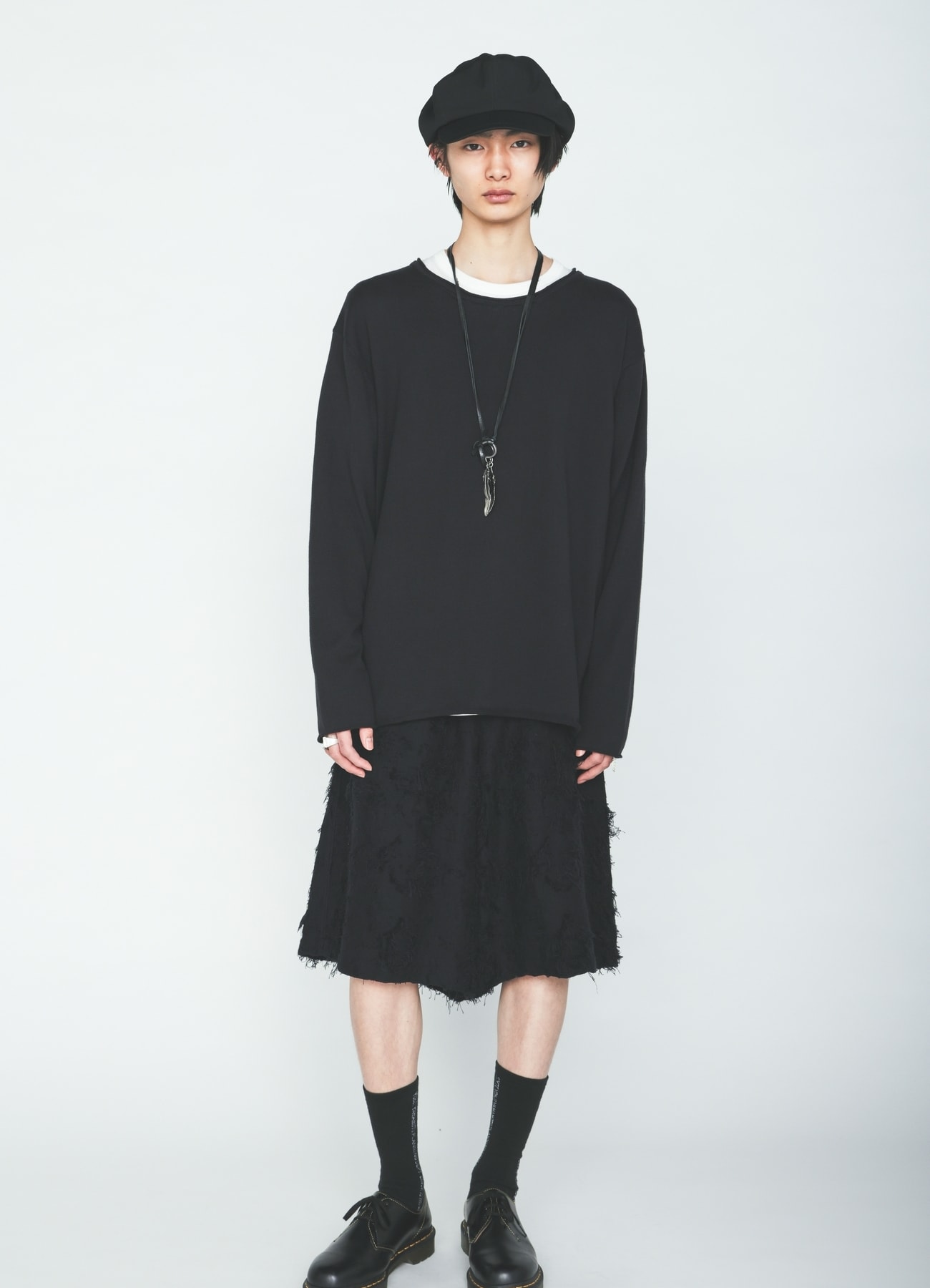 COTTON BOTANICAL SHEER JACQUARD SHORT PANTS