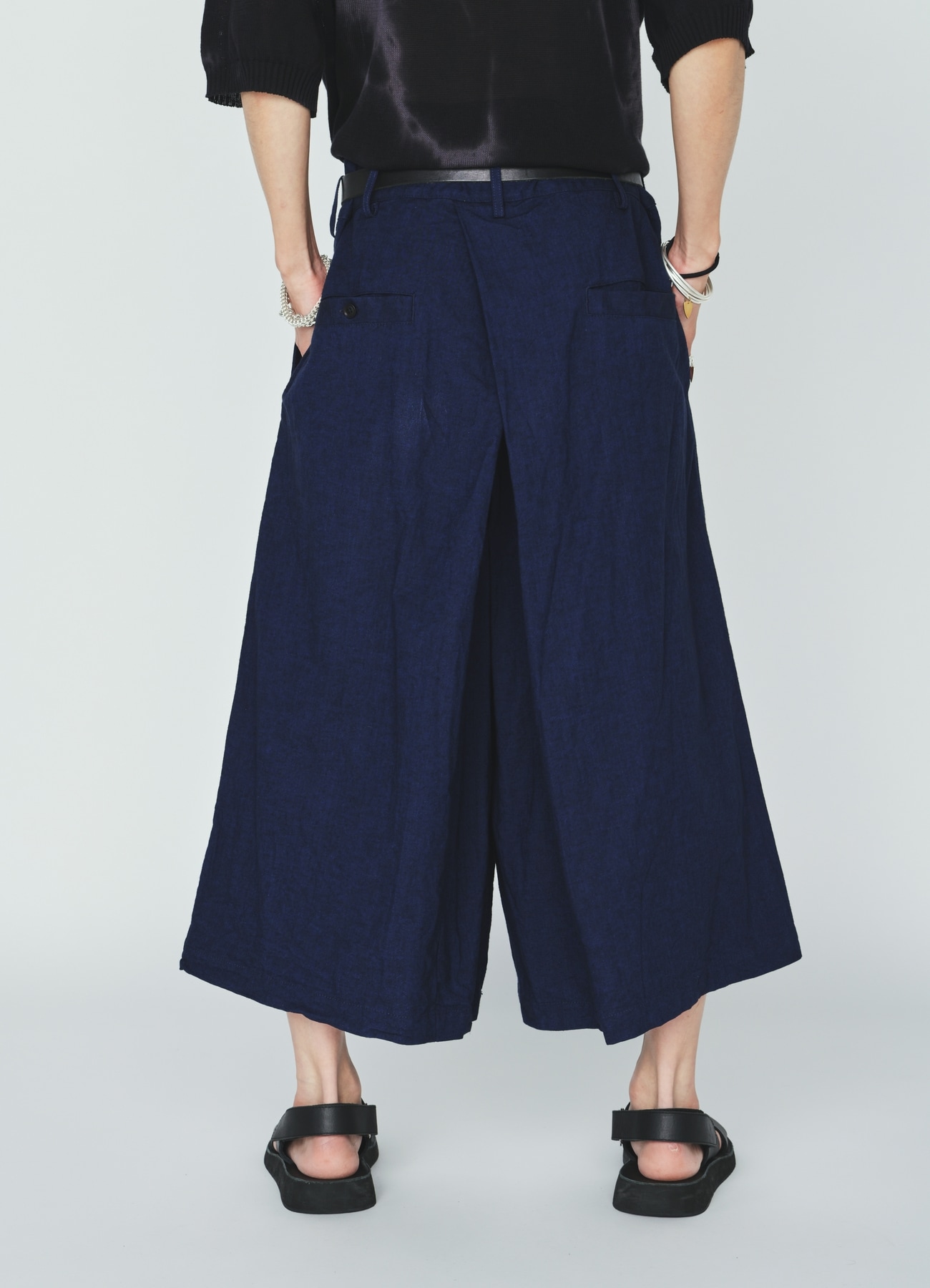 COTTON/LINEN CANVAS SOFRON HAKAMA PANTS