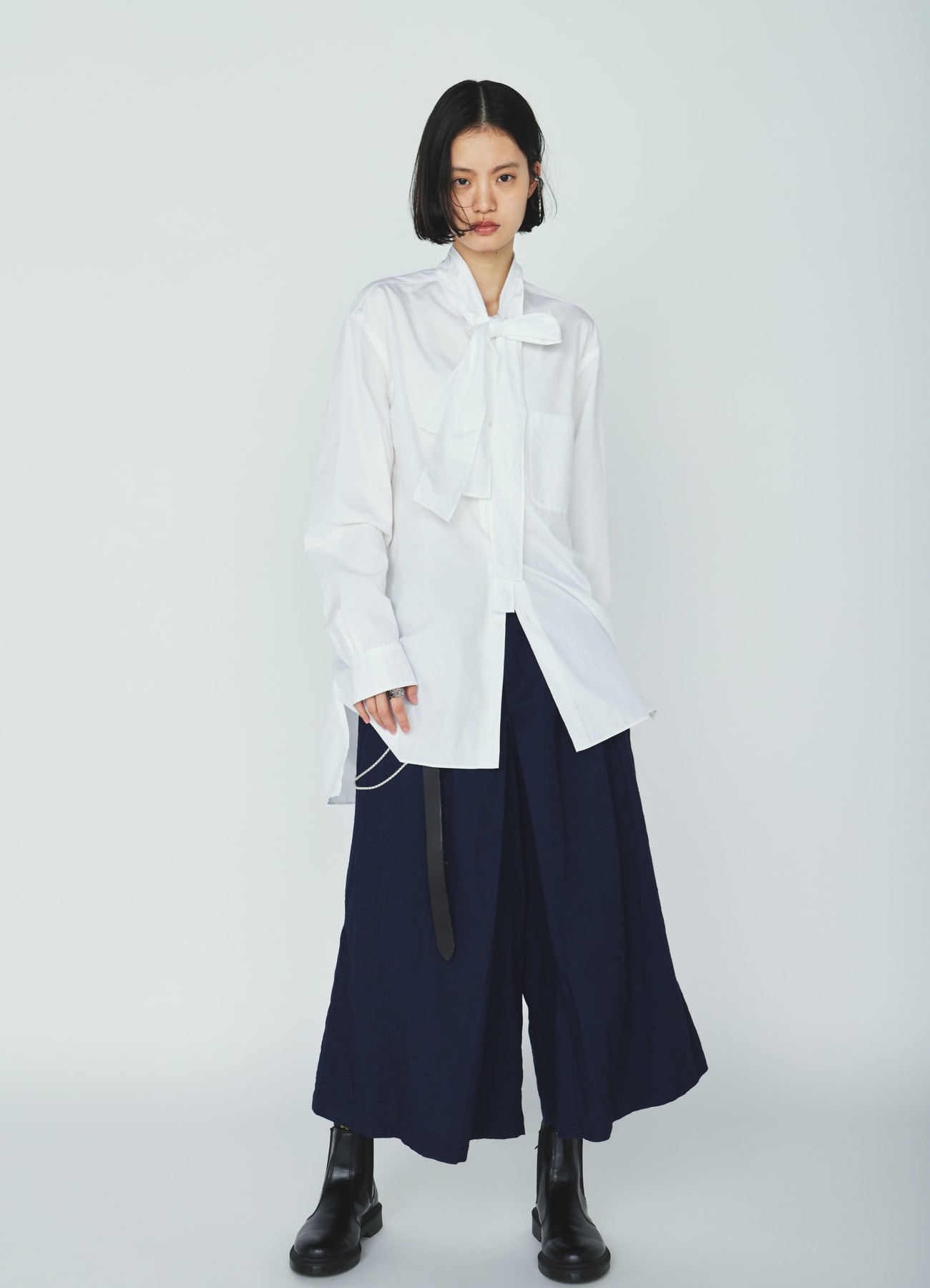 COTTON/LINEN CANVAS SOFRON HAKAMA PANTS