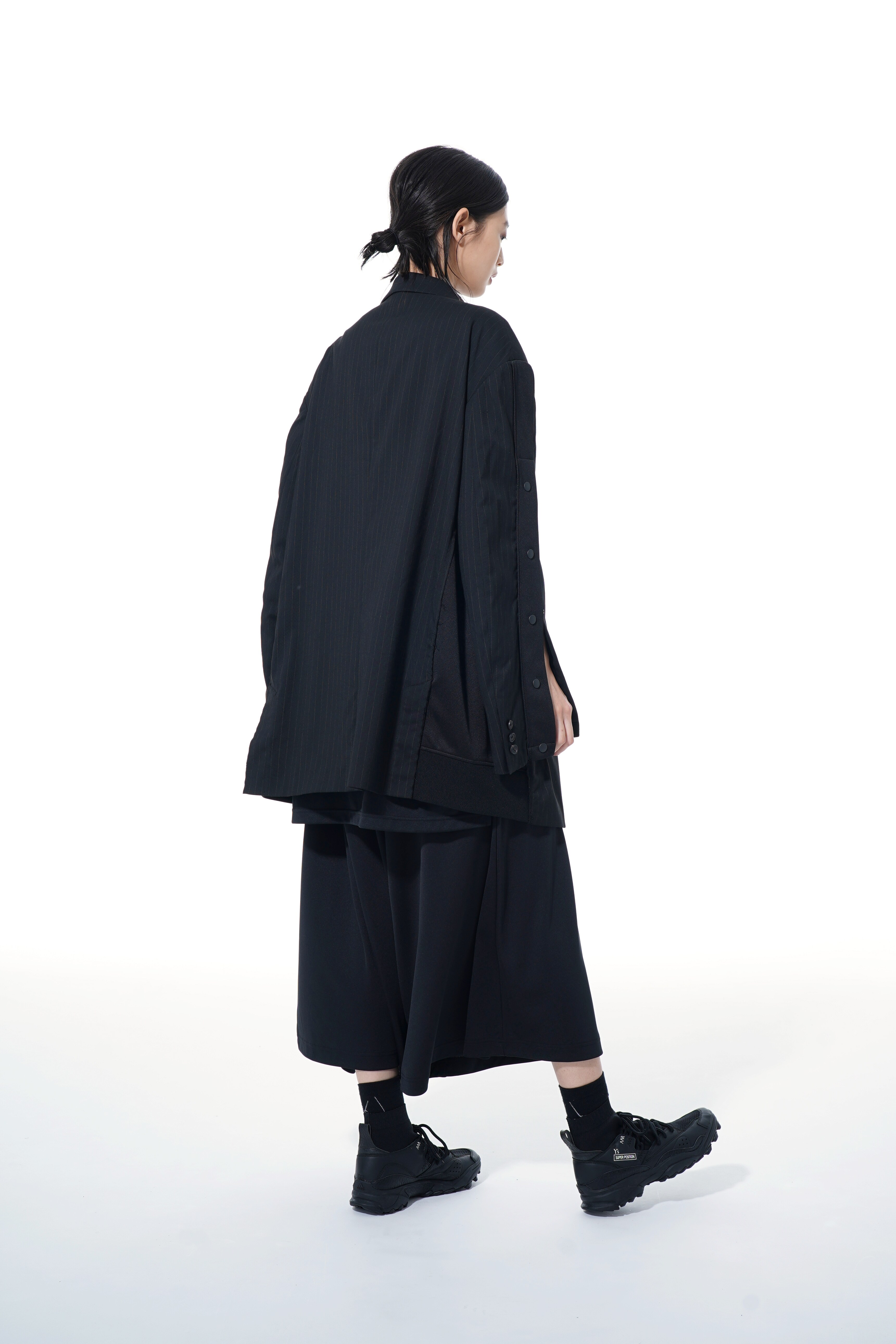 Thin Smooth Jersey Left Wrap Asymmetry Pants