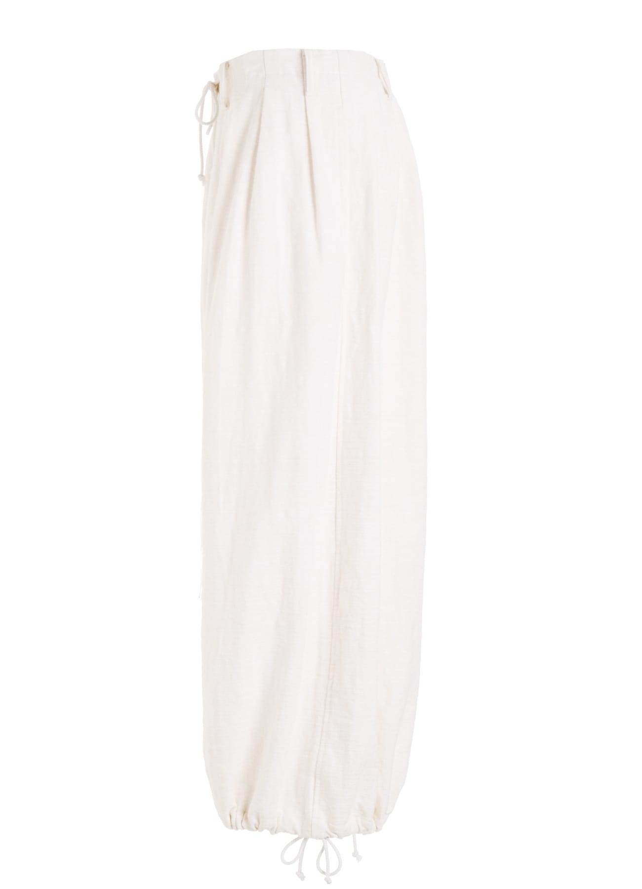 COTTON/LINEN FLOWER EMBROIDERY BALLOON PANTS