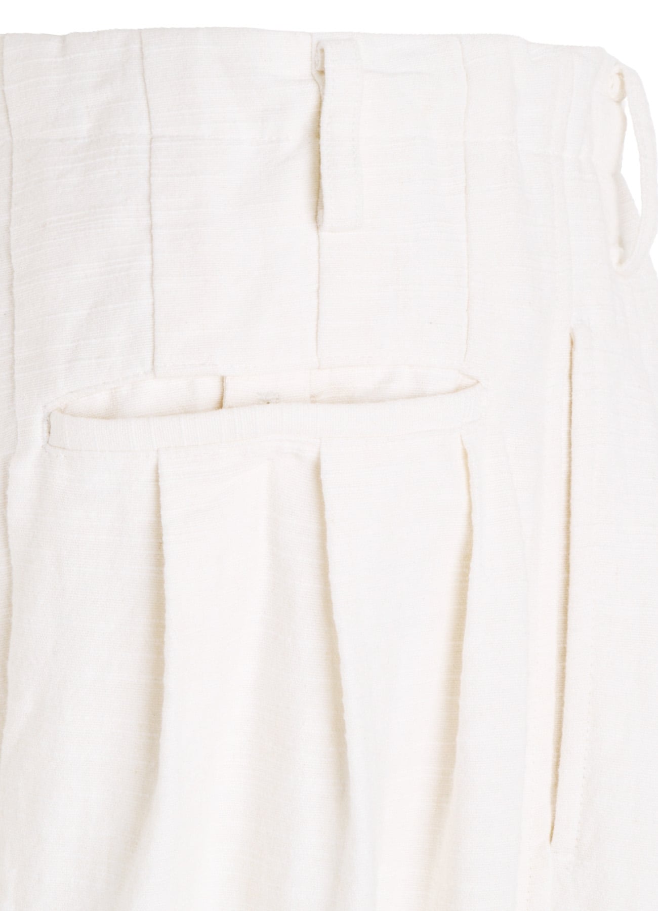 COTTON/LINEN FLOWER EMBROIDERY BALLOON PANTS