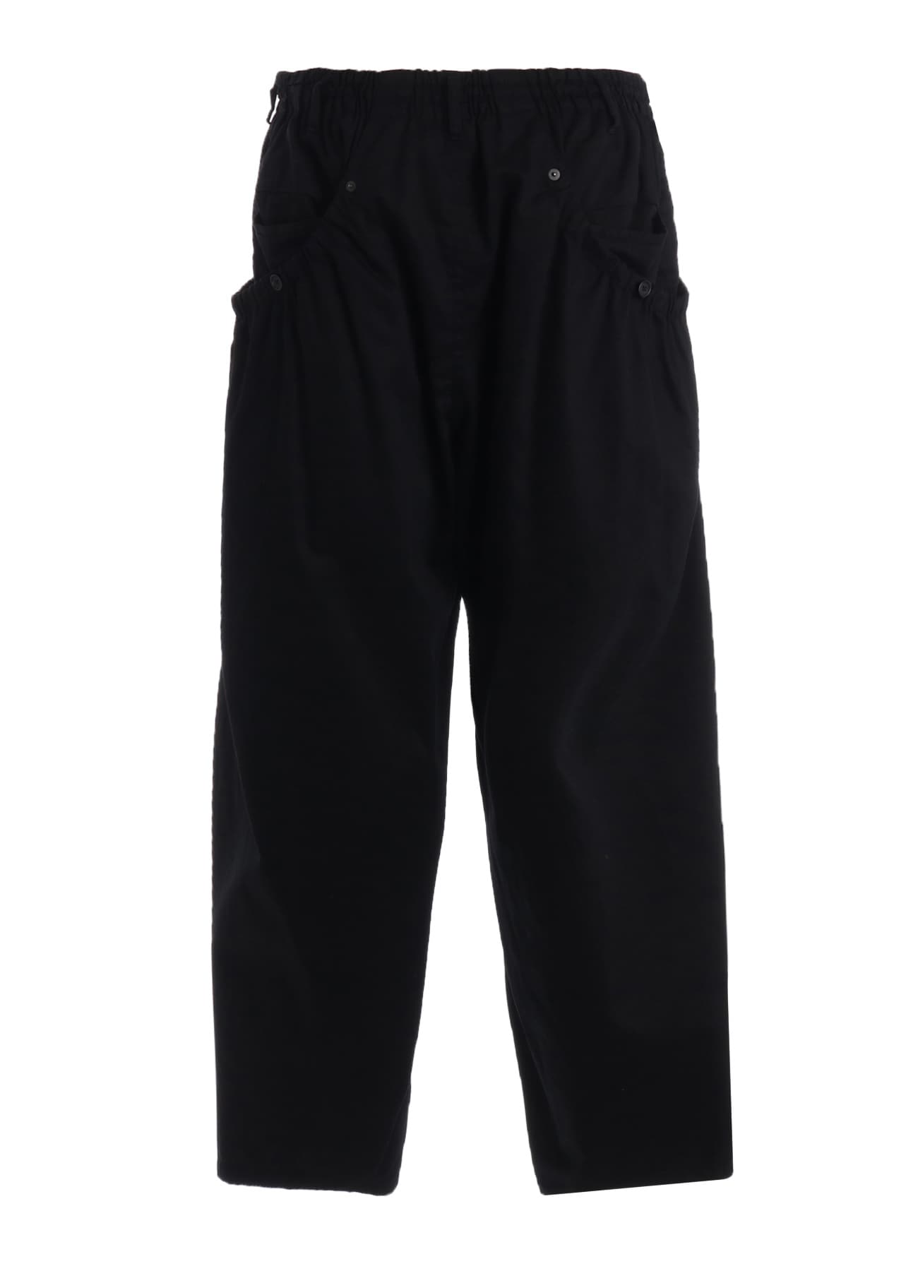 COTTON TWILL GATHERED POCKET TAPED PANTS