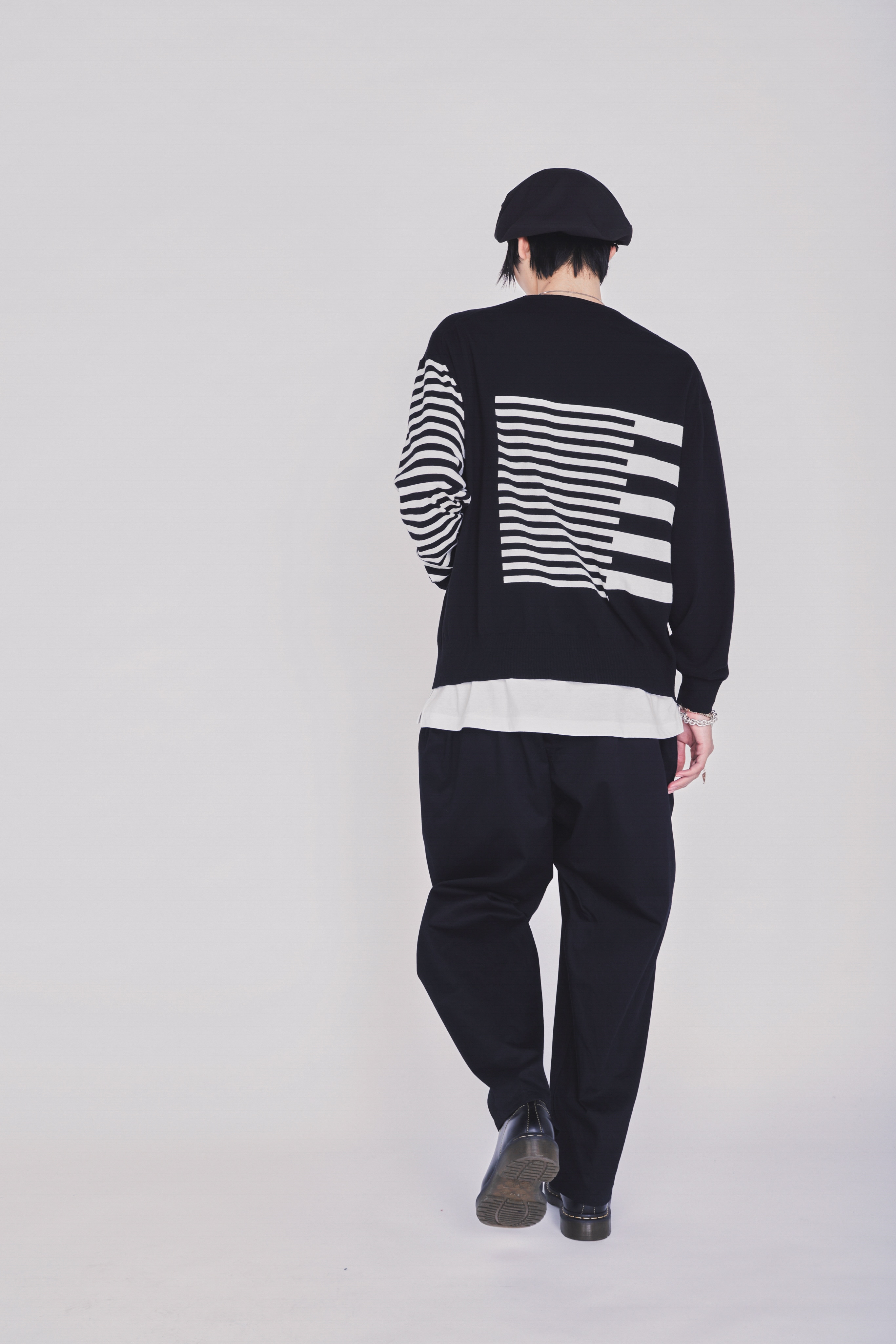 COTTON TWILL GATHERED POCKET TAPED PANTS