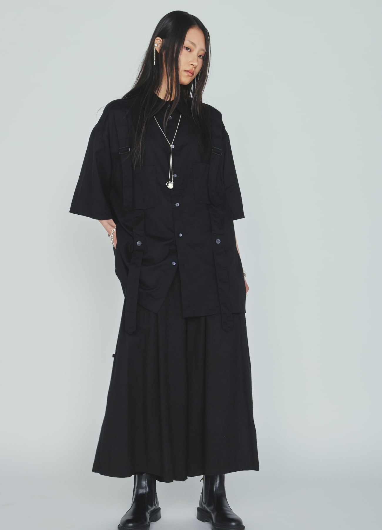 INDIAN KADI SIDEBANDED CULOTTE PANTS