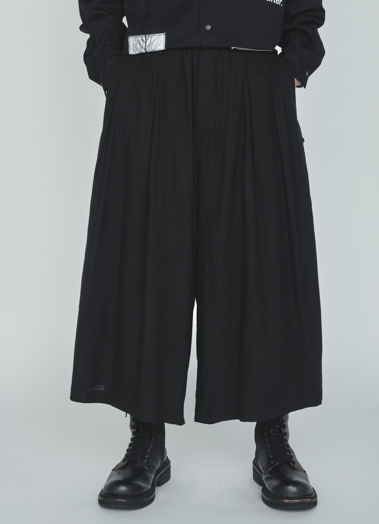 INDIAN KADI SIDEBANDED CULOTTE PANTS