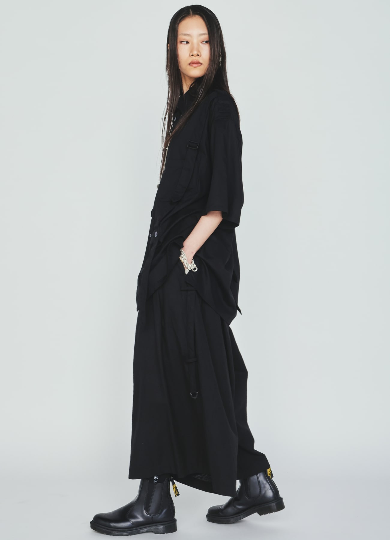 INDIAN KADI SIDEBANDED CULOTTE PANTS