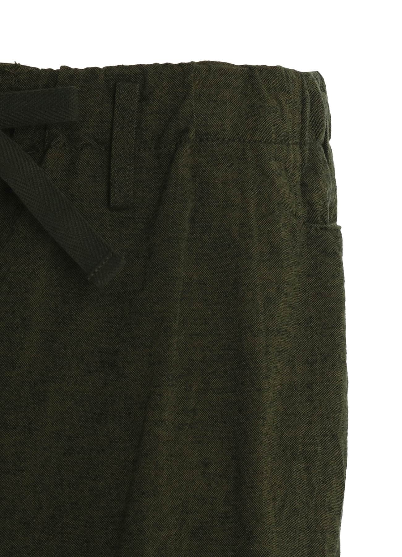 COTTON/LINEN CANVAS SOFRON FOLDABLE POCKET PANTS