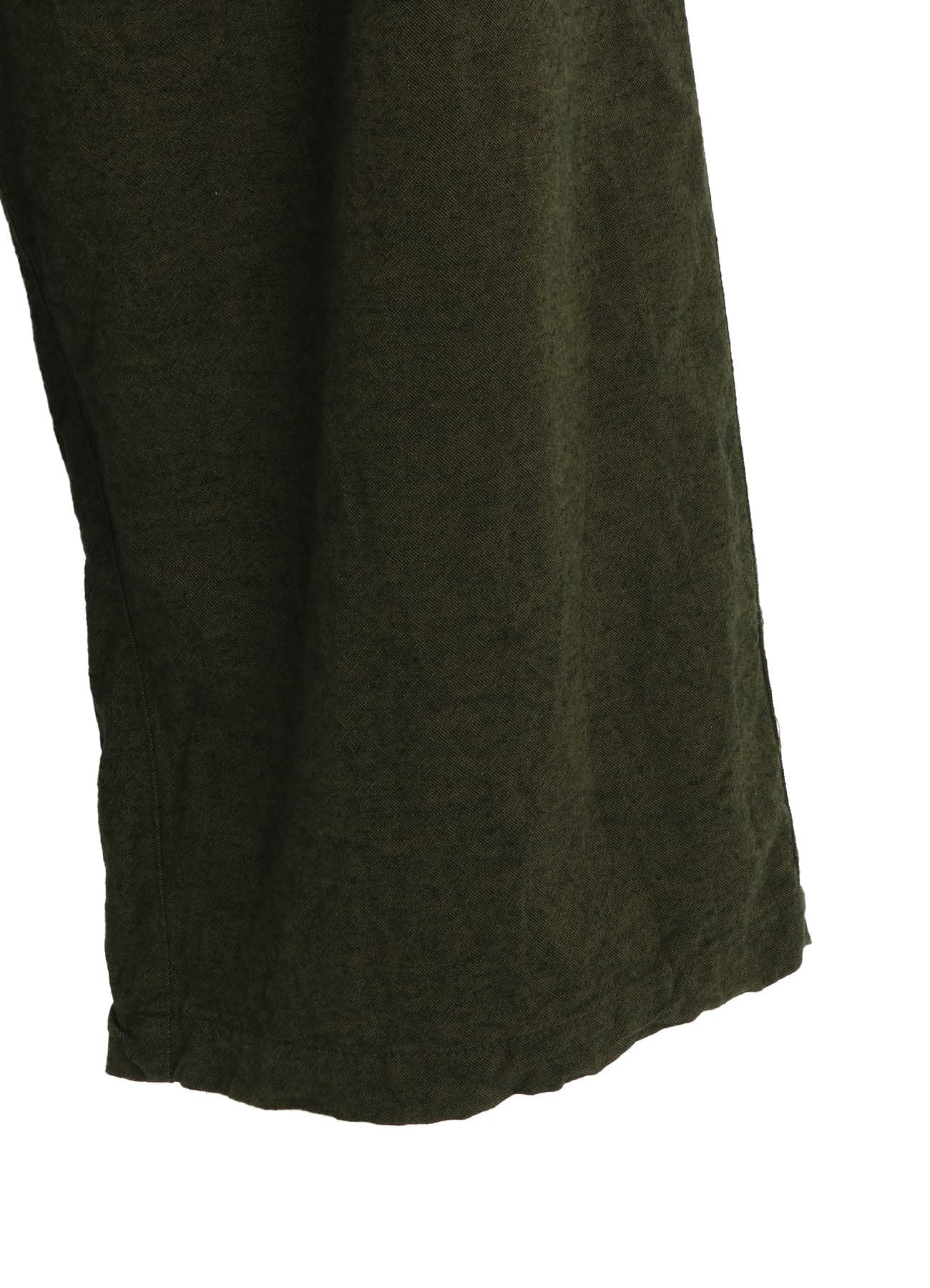 COTTON/LINEN CANVAS SOFRON FOLDABLE POCKET PANTS