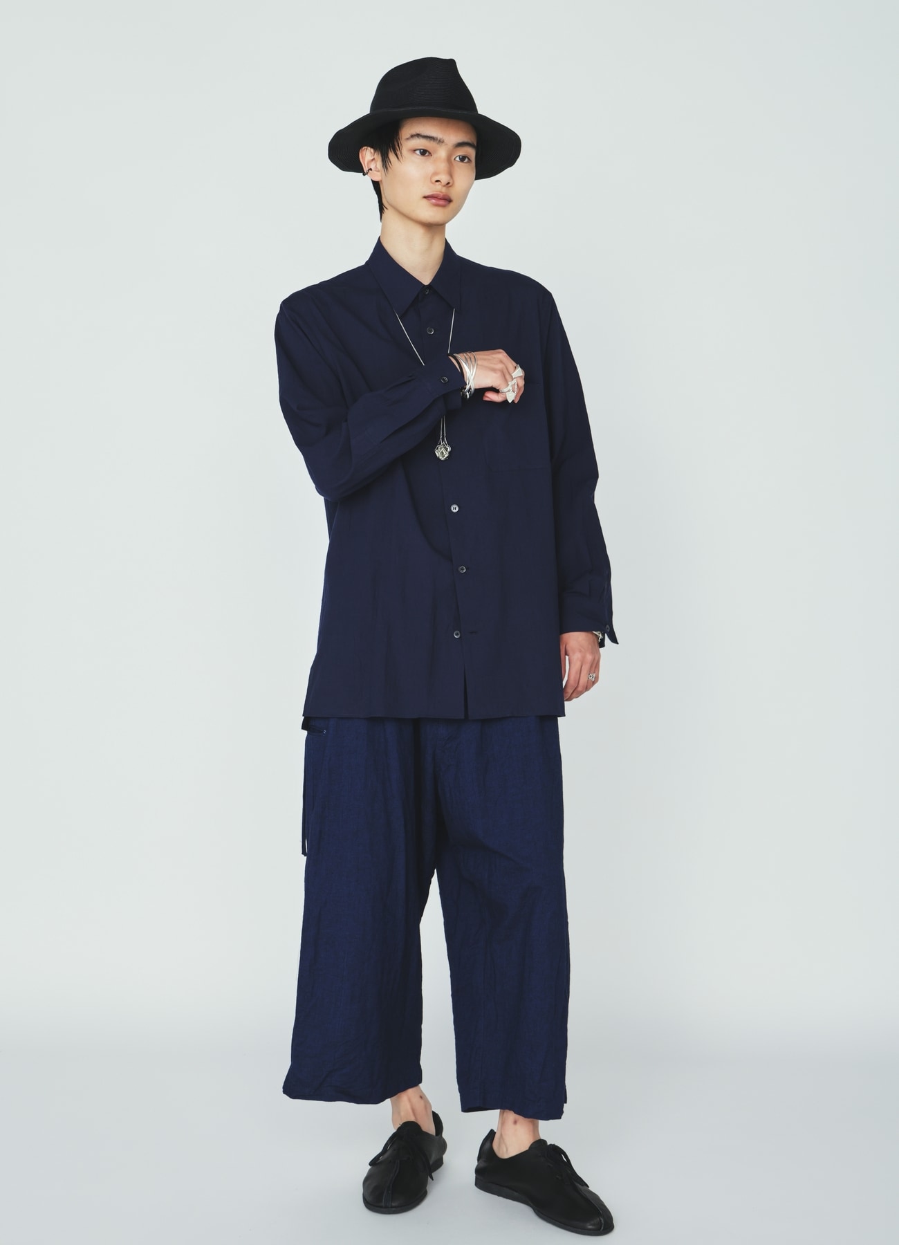 COTTON/LINEN CANVAS SOFRON FOLDABLE POCKET PANTS