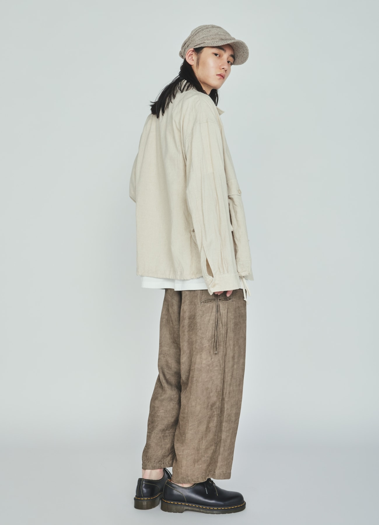 VIS/LI TWILL PIGMENT PRINT FOLDABLE POCKET PANTS