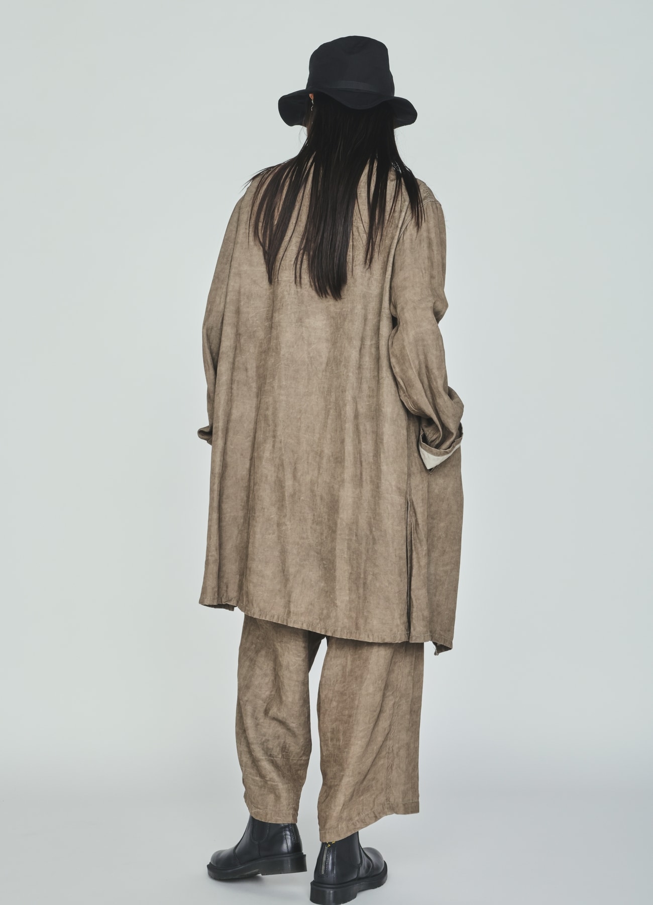 VIS/LI TWILL PIGMENT PRINT FOLDABLE POCKET PANTS(M Khaki): S'YTE