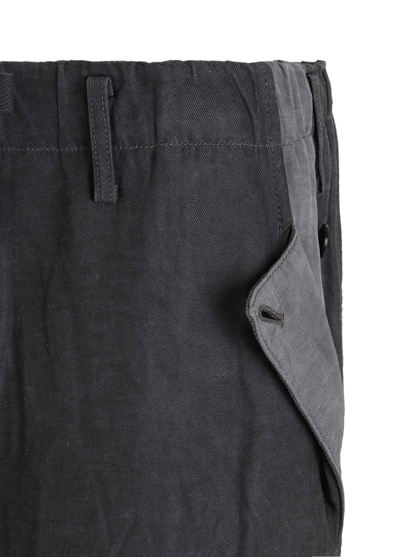 VIS/LI TWILL PIGMENT PRINT FOLDABLE POCKET PANTS