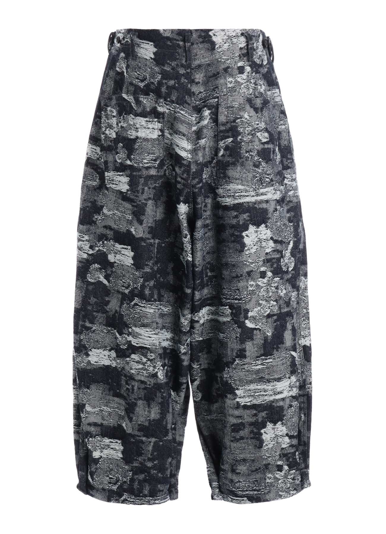 JACQUARD DENIM 2-TUCK PANTS