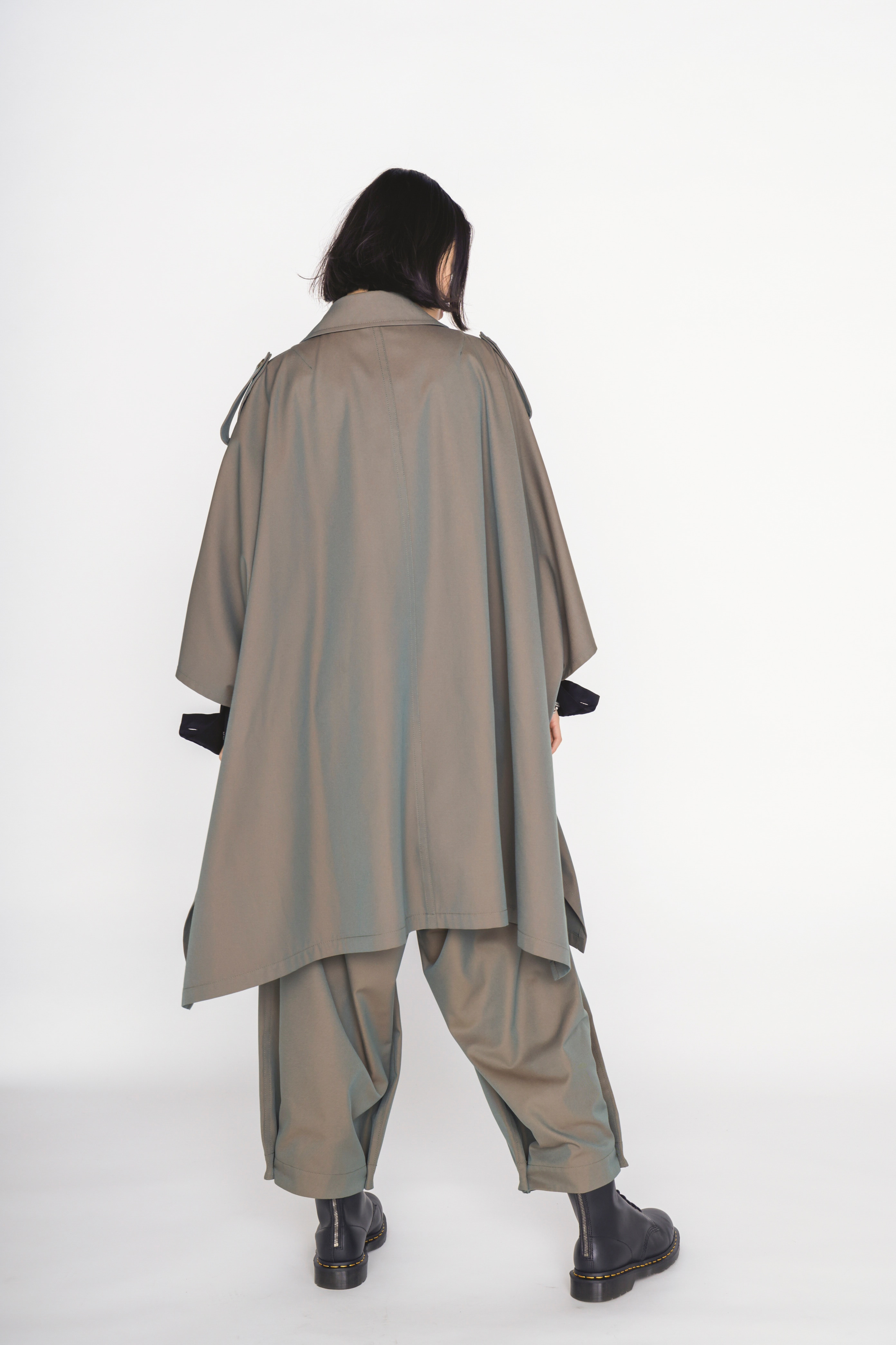 PE/RY REFLECTIVE TWILL TWO-TUCK PANTS