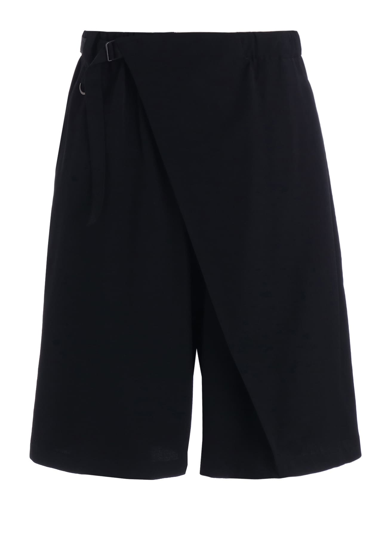 WASHER WOOL GABARDINE WRAP HALF PANTS