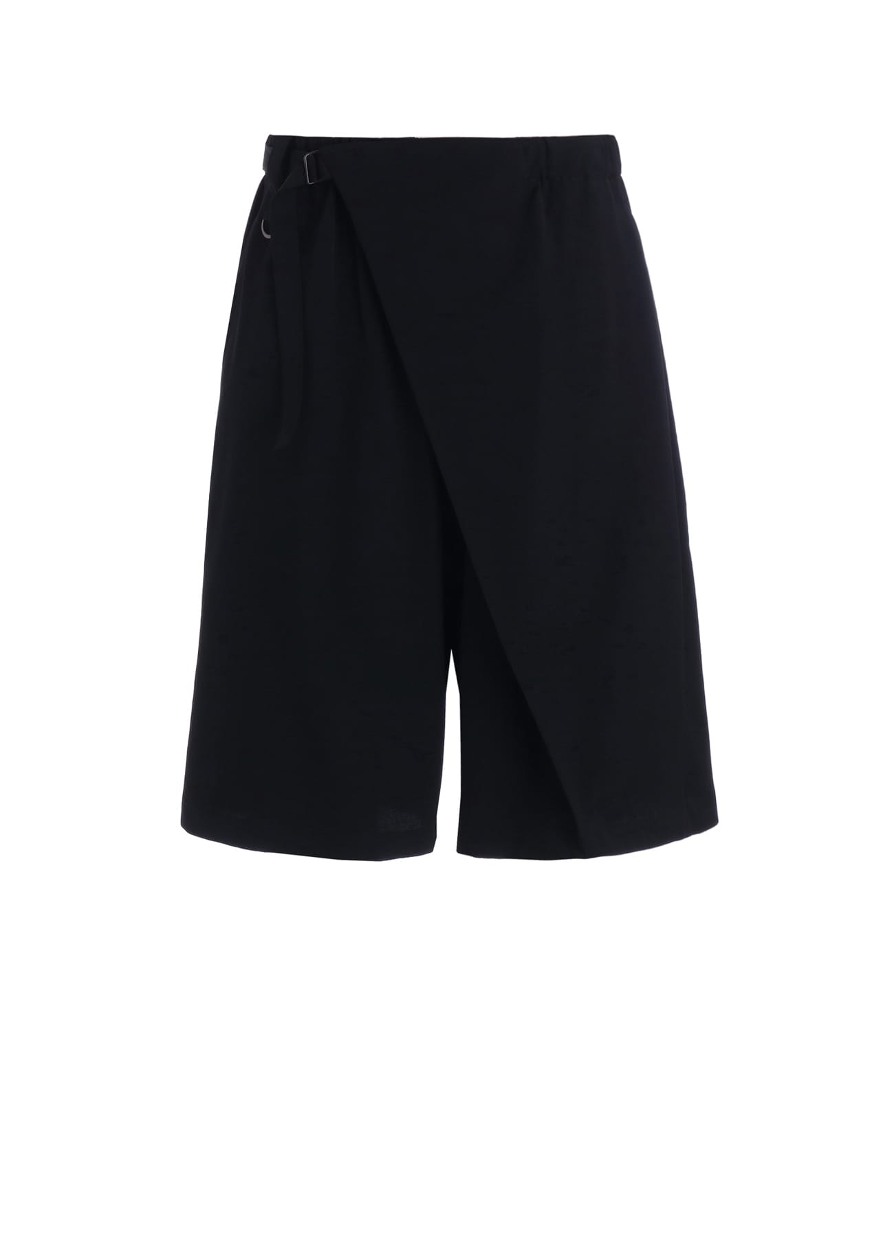 WASHER WOOL GABARDINE WRAP HALF PANTS