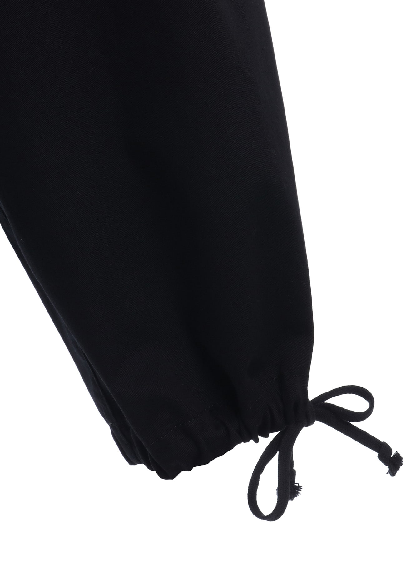 COTTON TWILL GATHERED POCKET CARGO PANTS