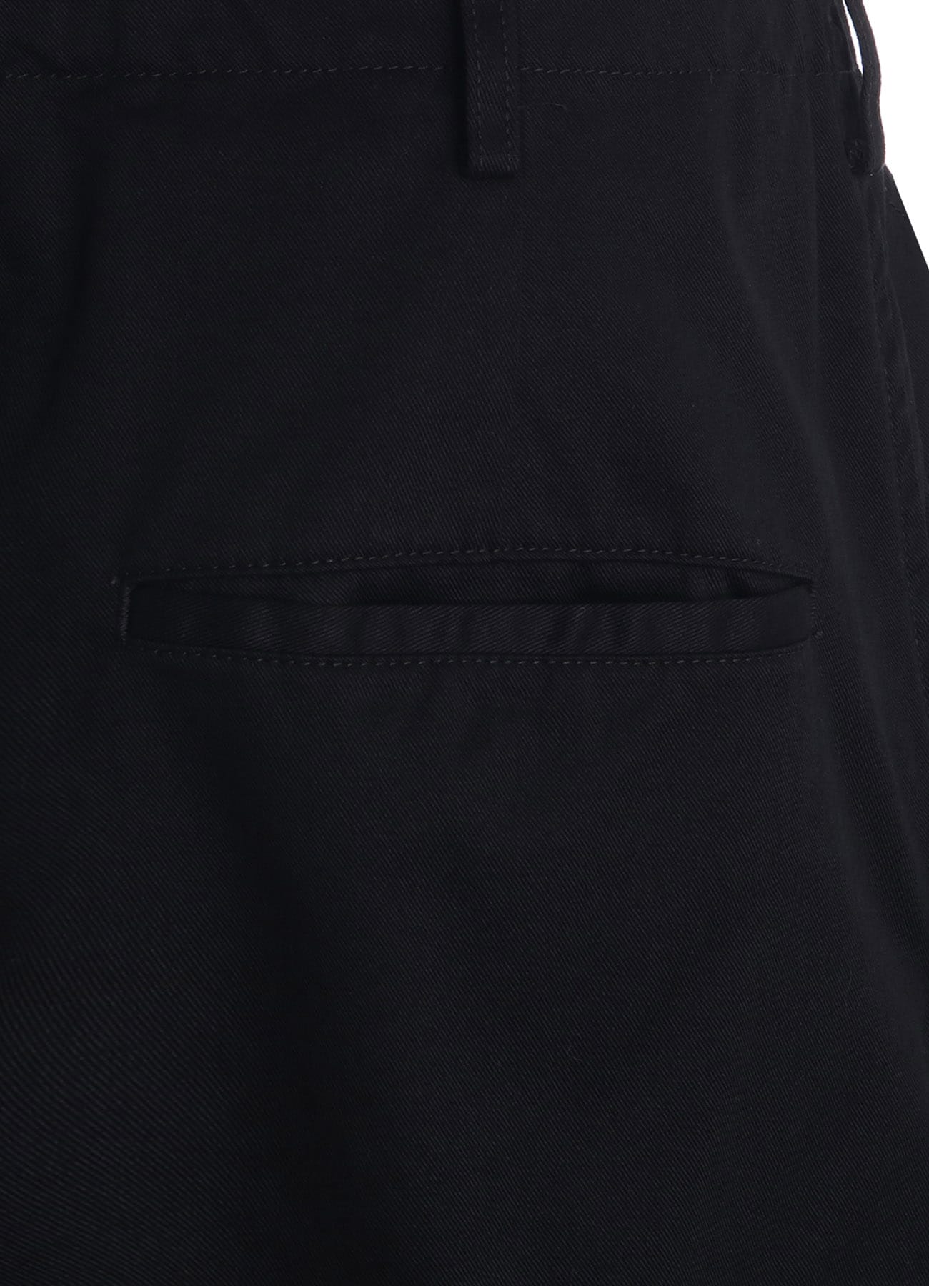 COTTON TWILL GATHERED POCKET CARGO PANTS