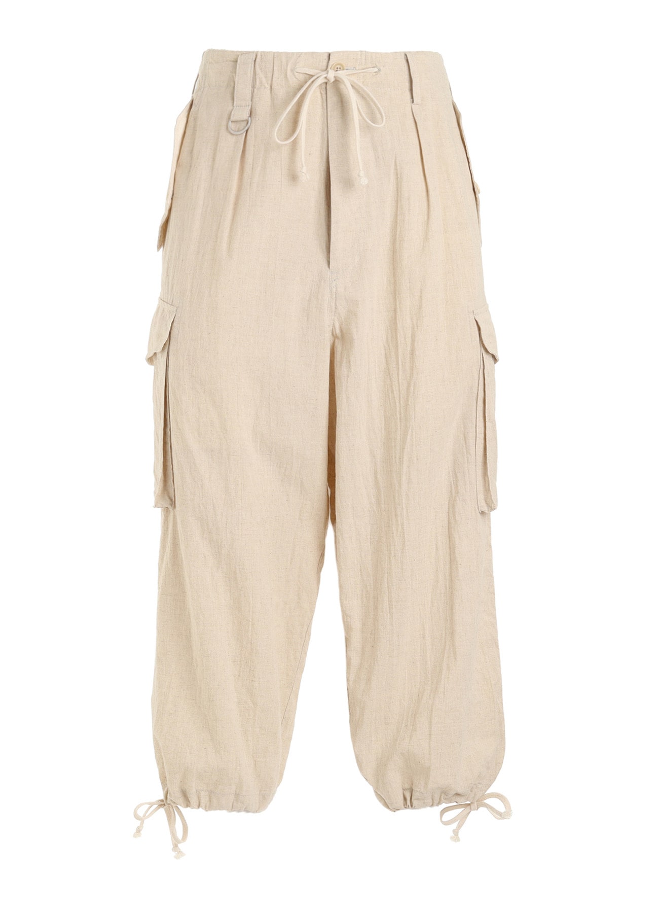 Cotton-Linen Poplin CARGO PANTS(M White): S'YTE｜THE SHOP YOHJI